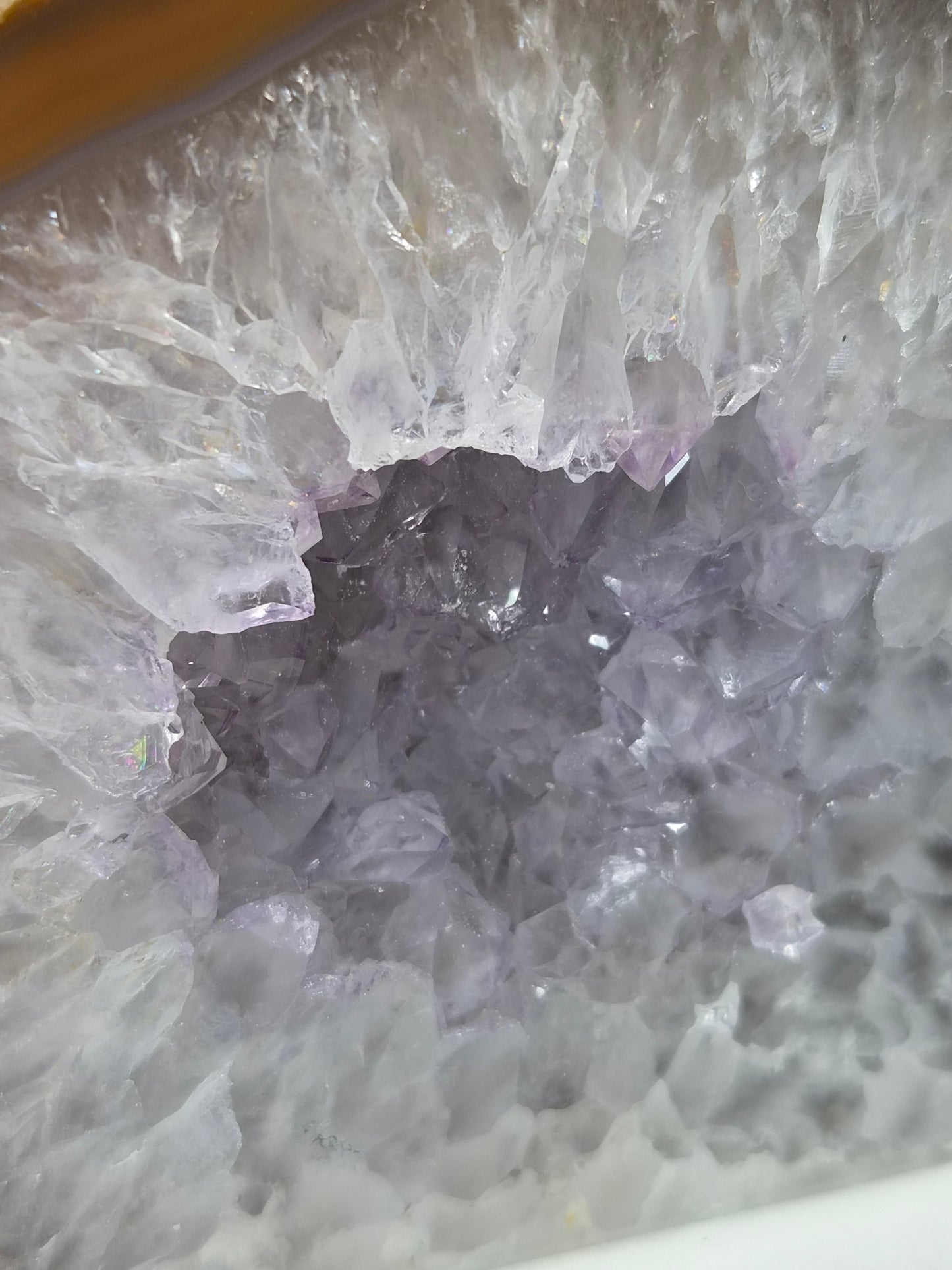 Agaat Geode op standvlak 750 gram