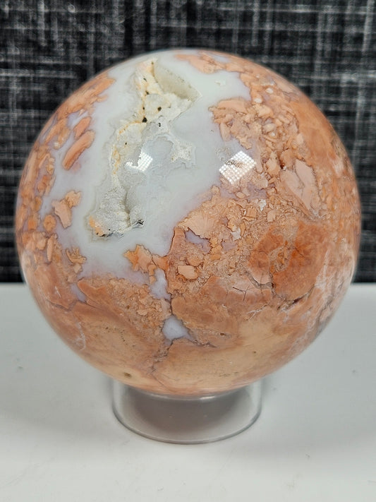 Roze agaat bol 402 gram