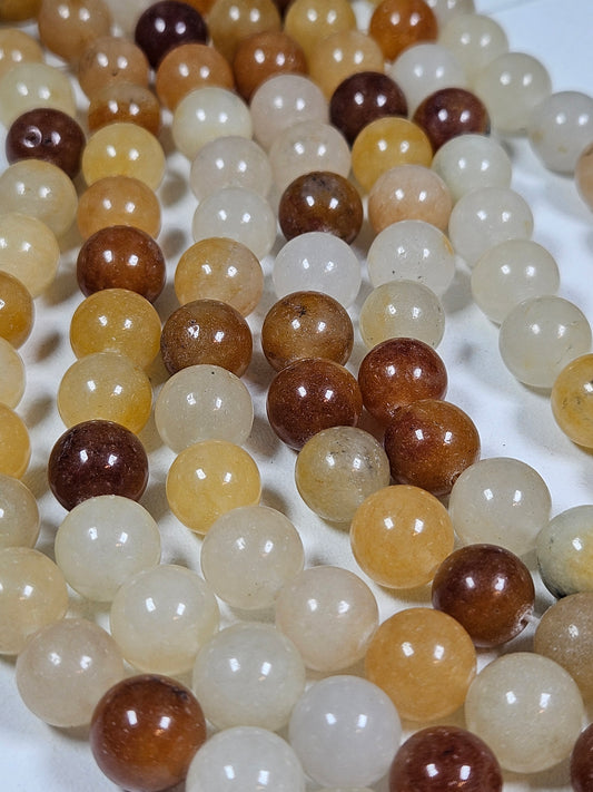 Gele Aventurijn kralenstreng 10mm