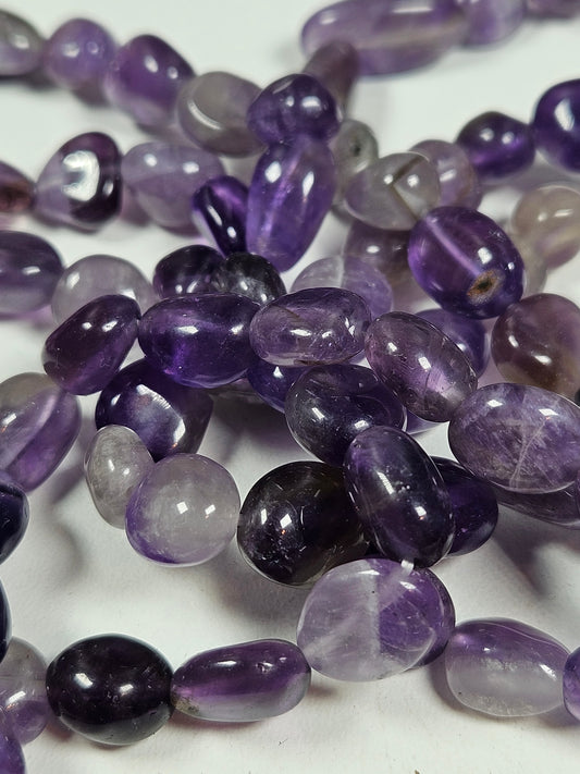 Amethist trommelsteen armband 8mm