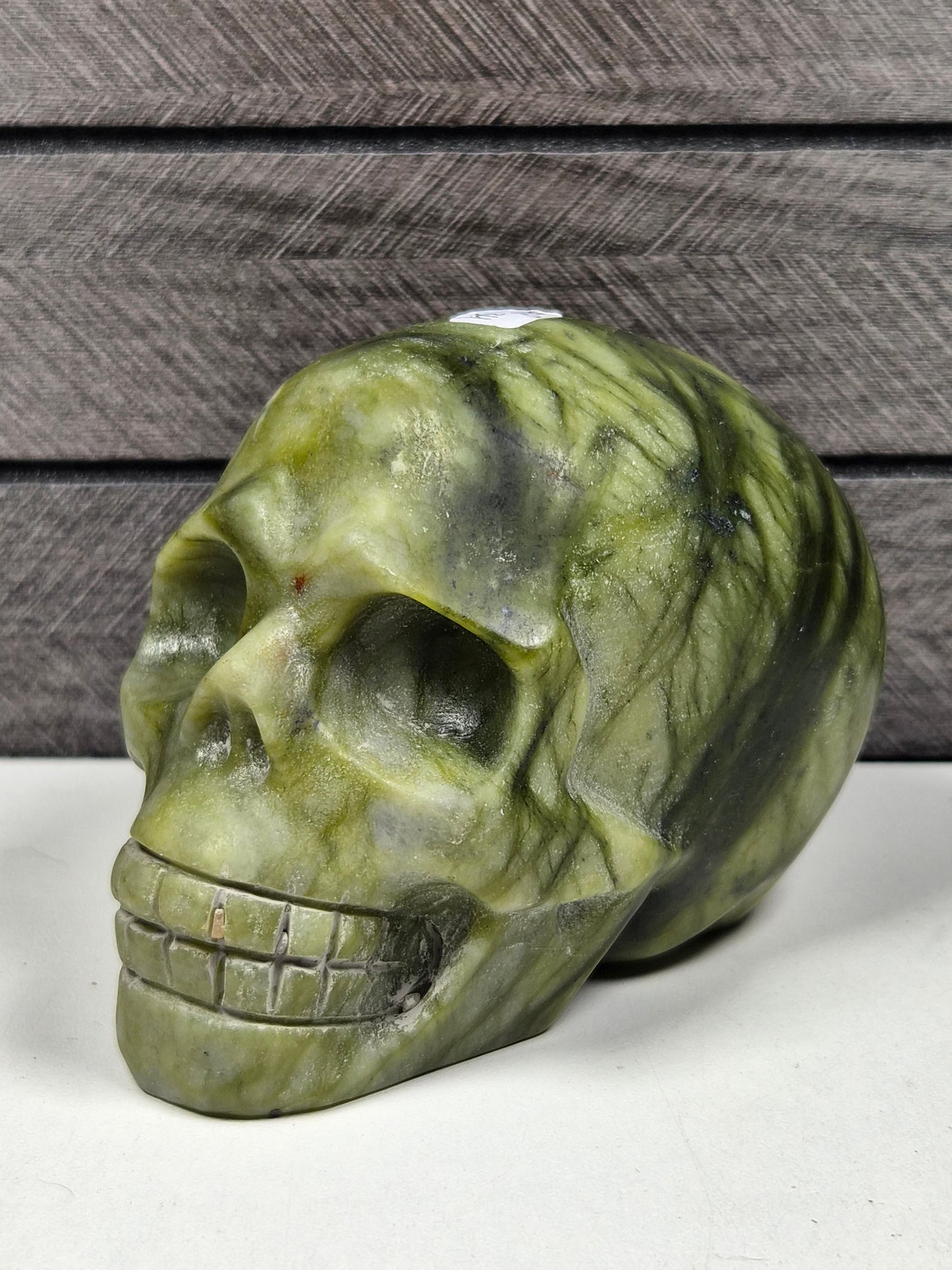 Groene Jade Schedel 748 gram