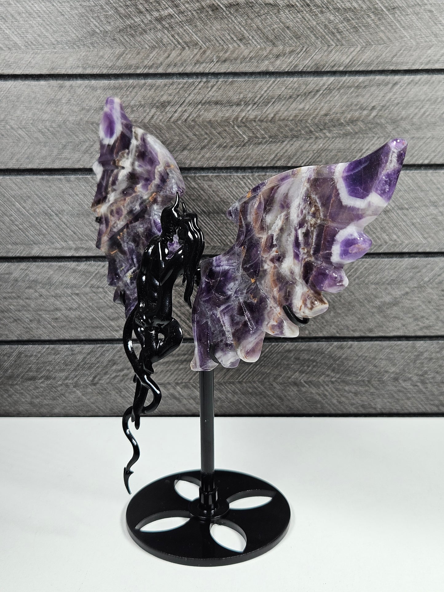 Dream amethist duivel/engel koppel D75