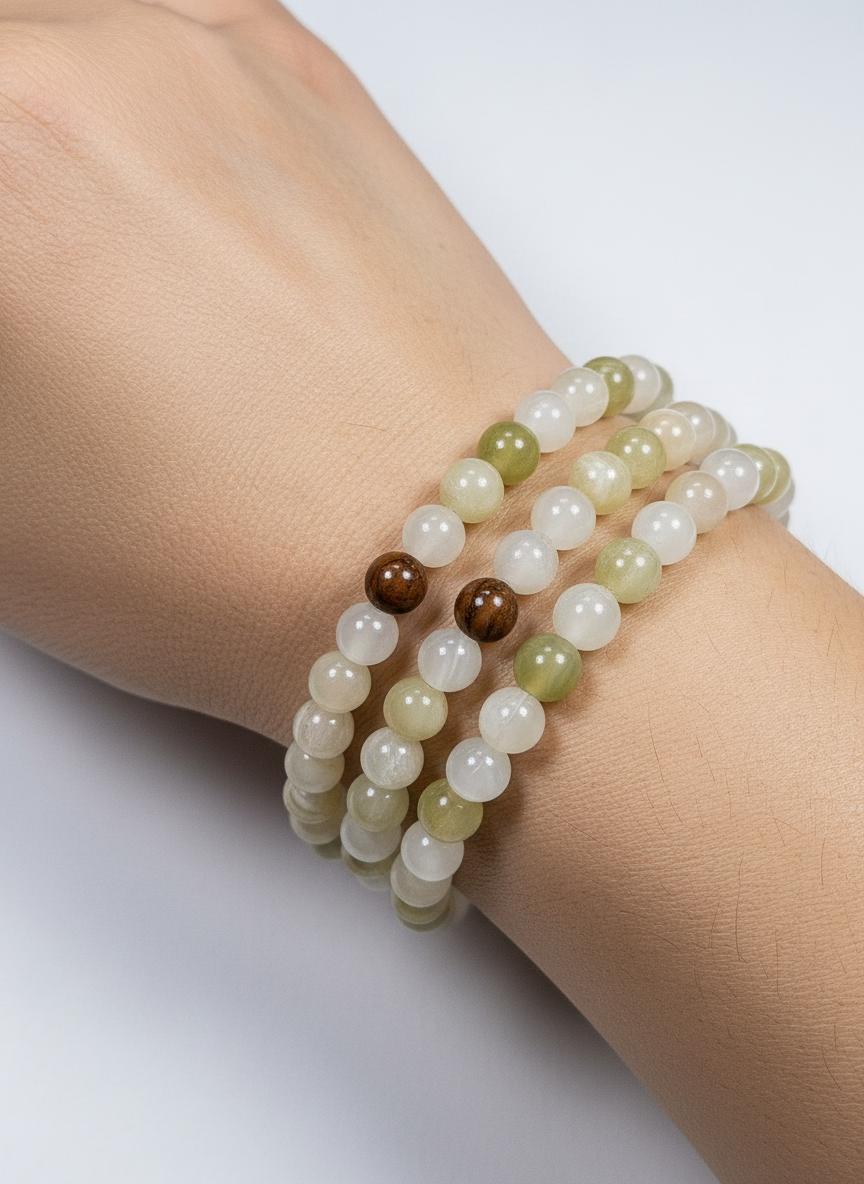 Afghaanse jade armband 6mm