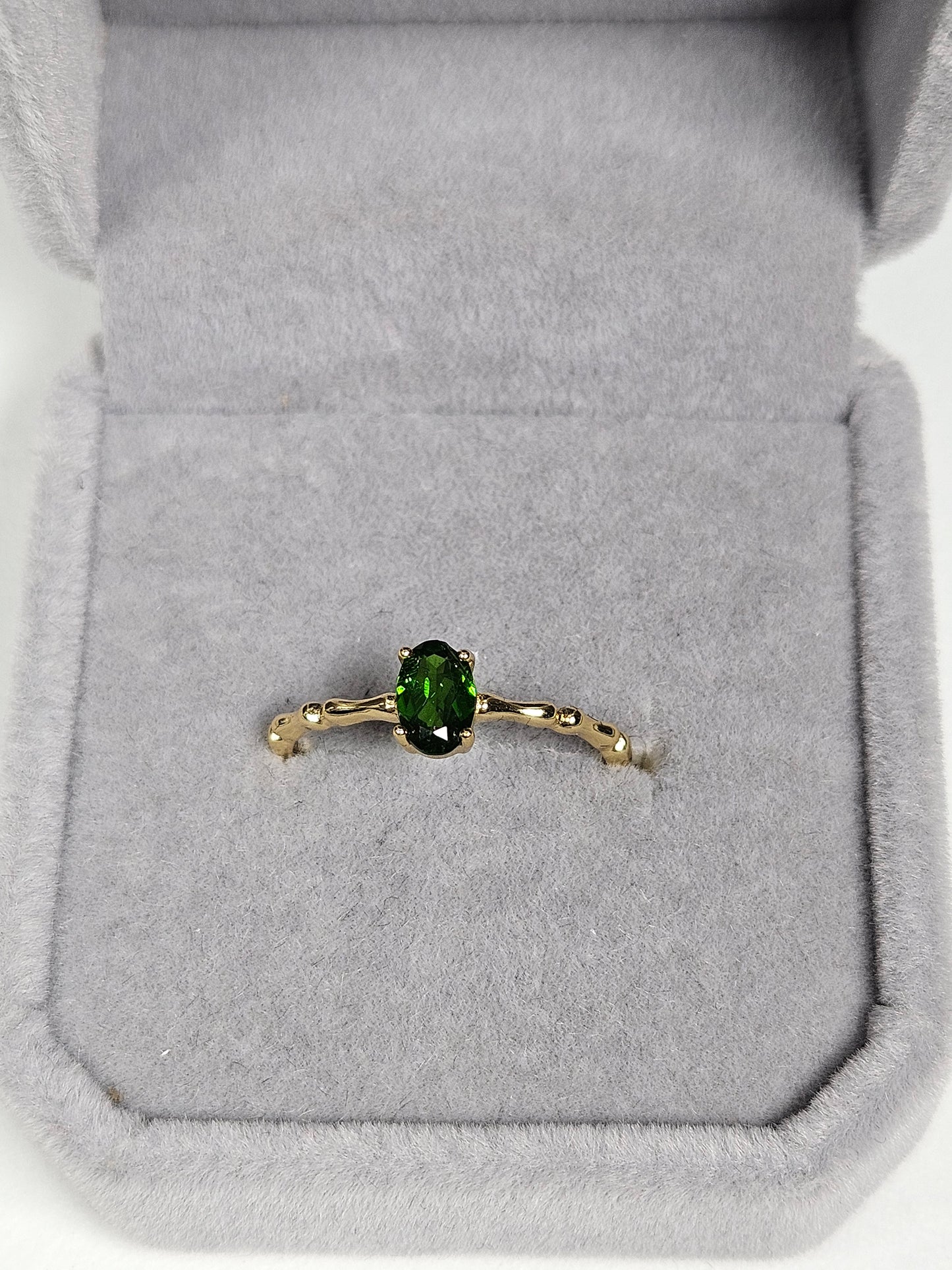 Dioptaas s925(verguld) verstelbare ring nr6