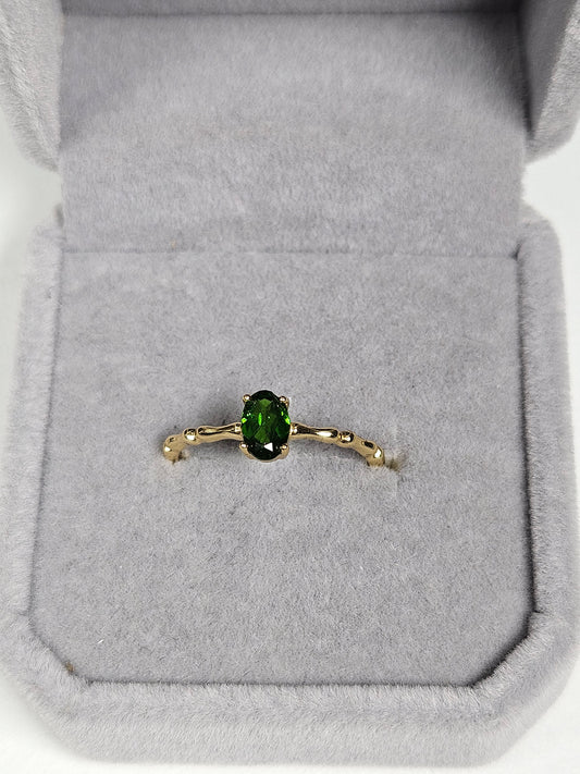 Dioptaas s925(verguld) verstelbare ring nr6