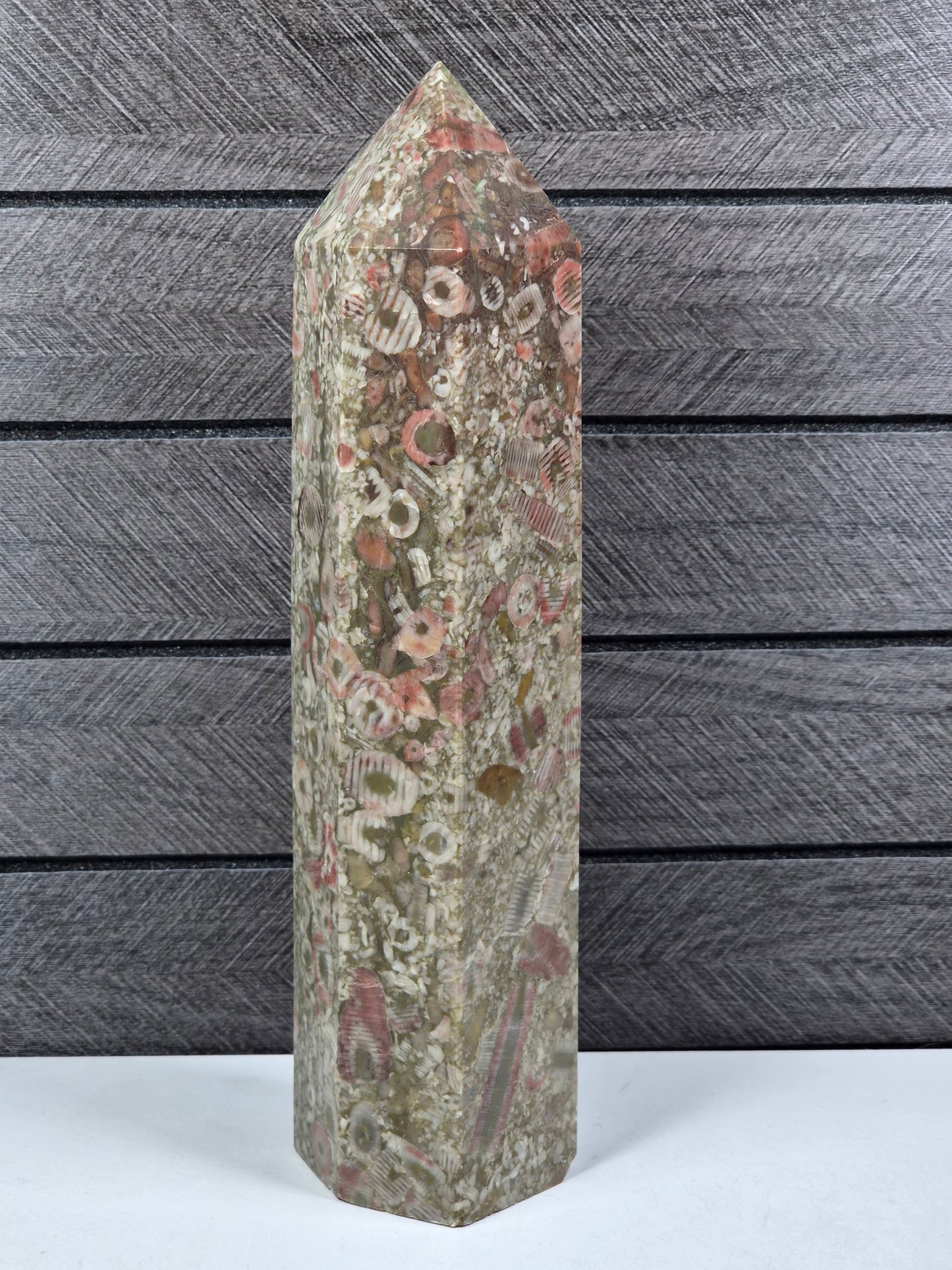 Fossiel Jaspis Toren 812 gram