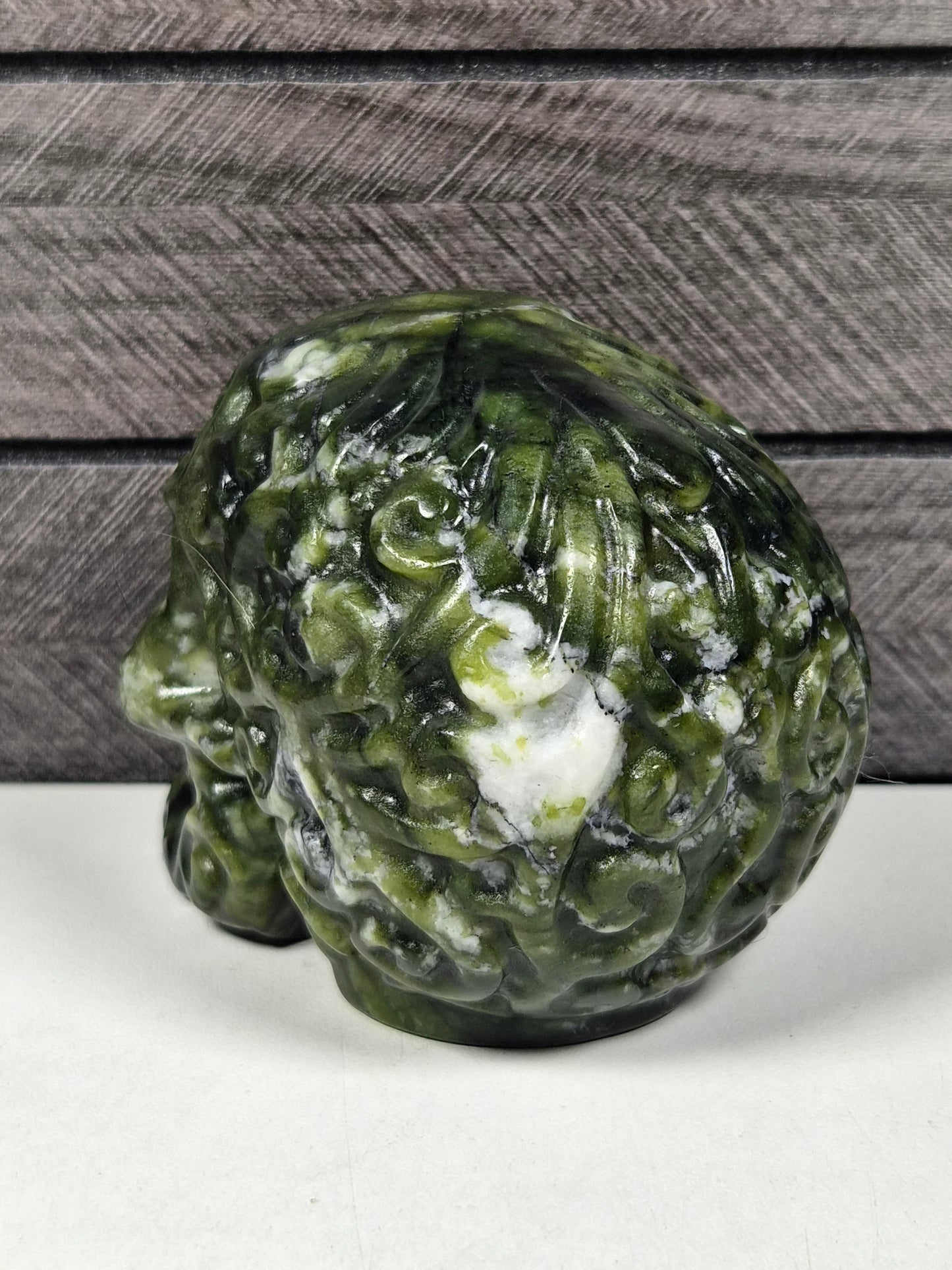 Groene Jade Schedel 496 gram