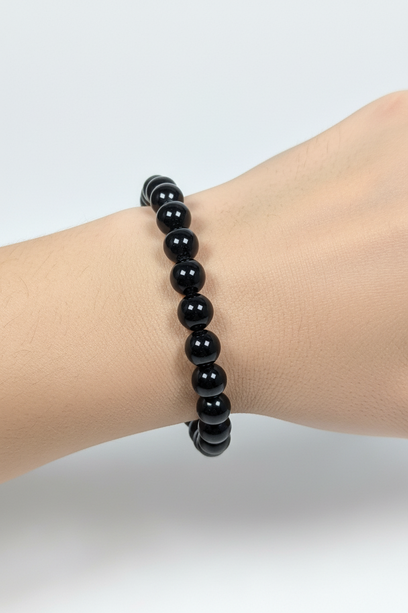 Obsidiaan armband 10mm