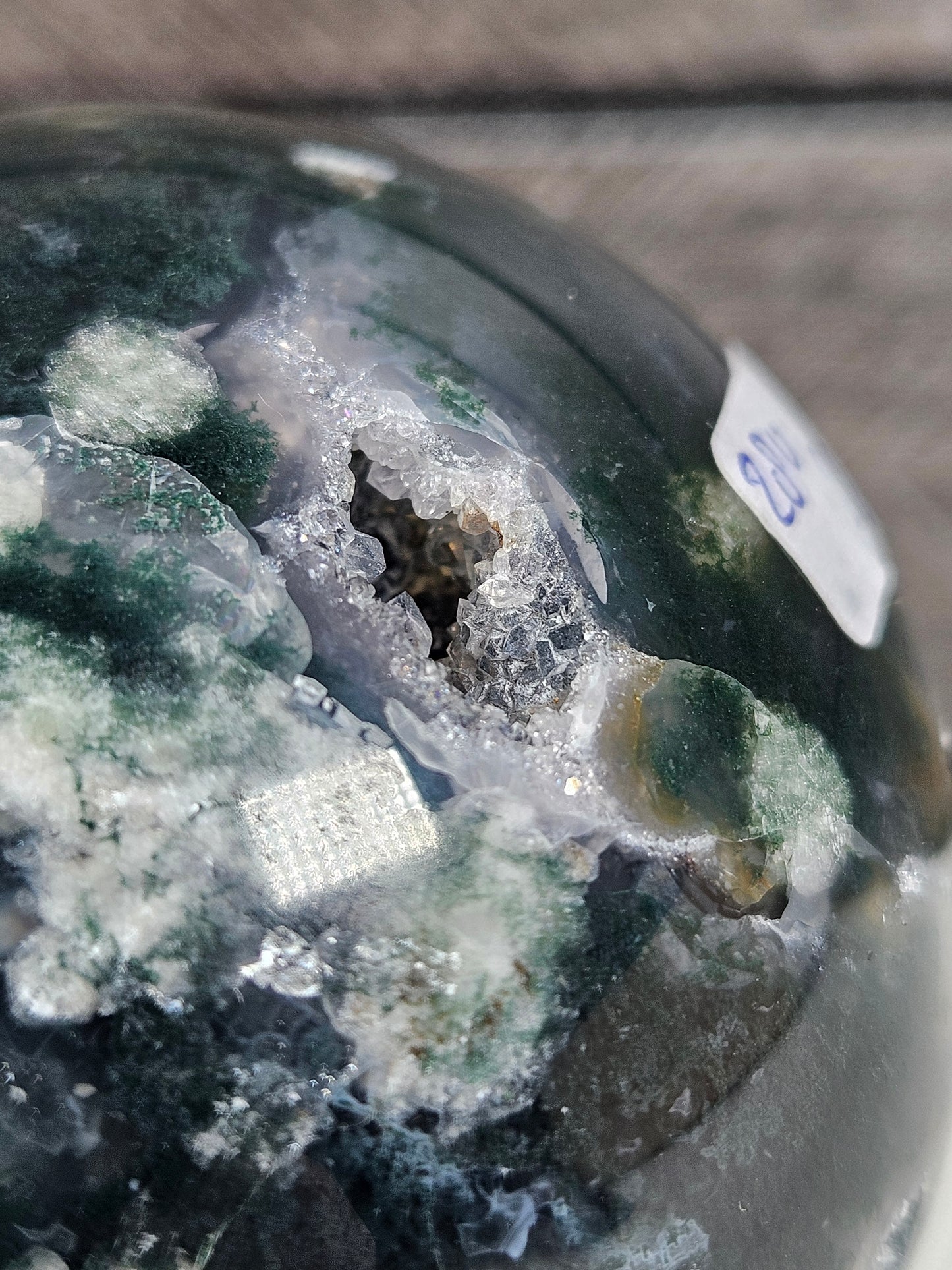 Mosagaat en Calciet bol 280 gram