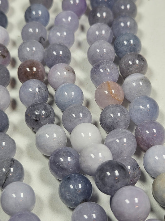 Paarse Chalcedoon kralenstreng 10mm