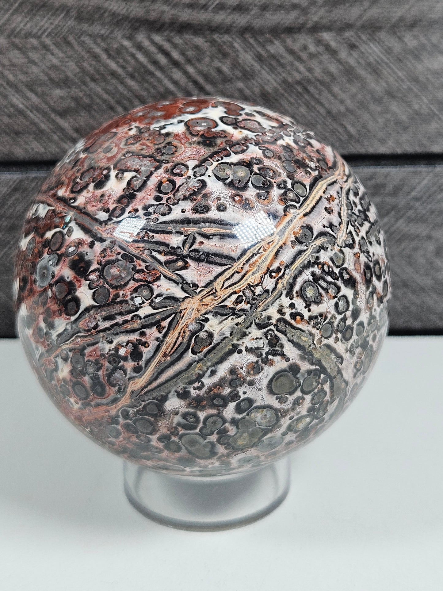 Luipaard Jaspis bol 360 gram