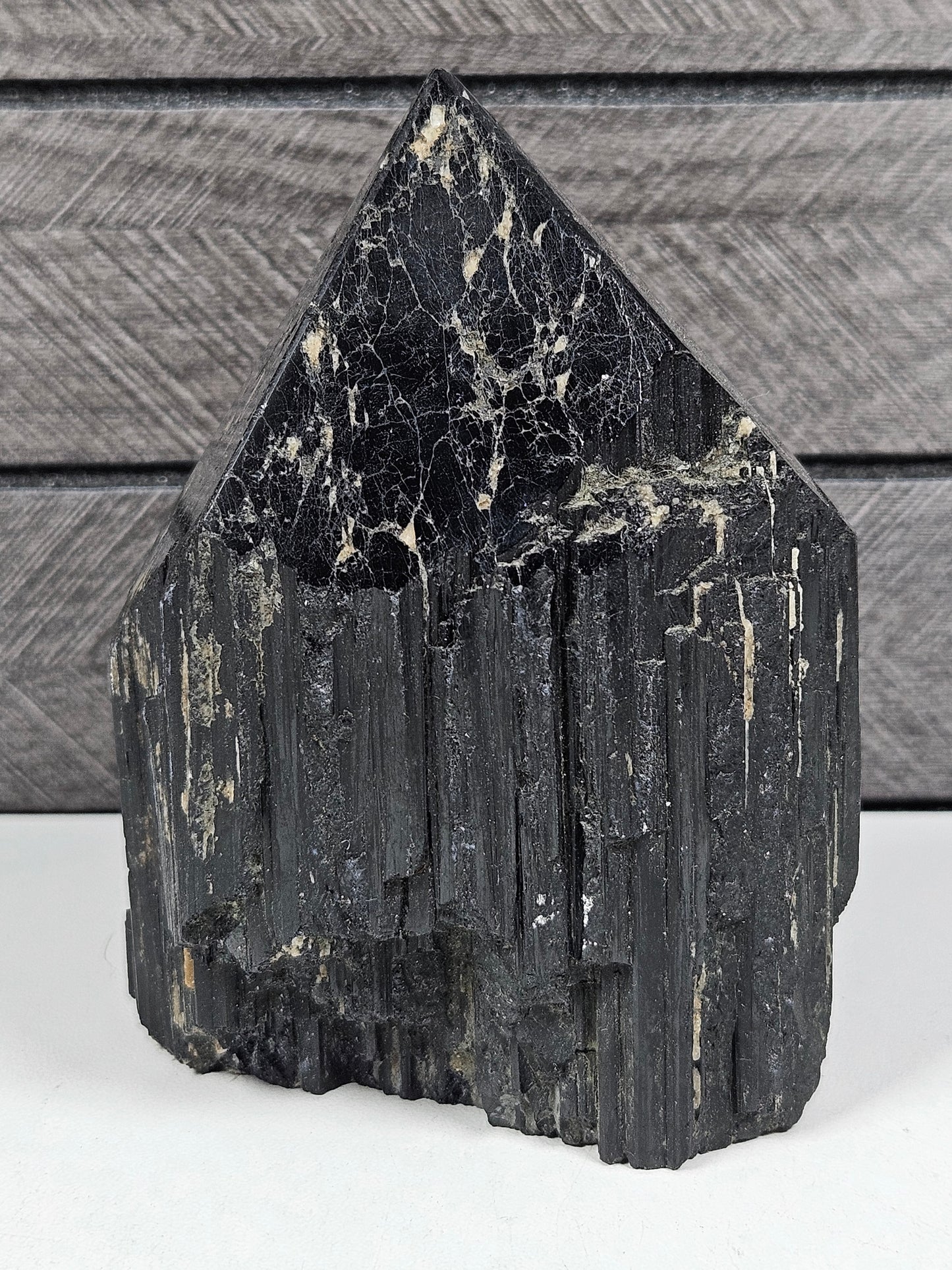 Zwarte toermalijn toren 480 gram