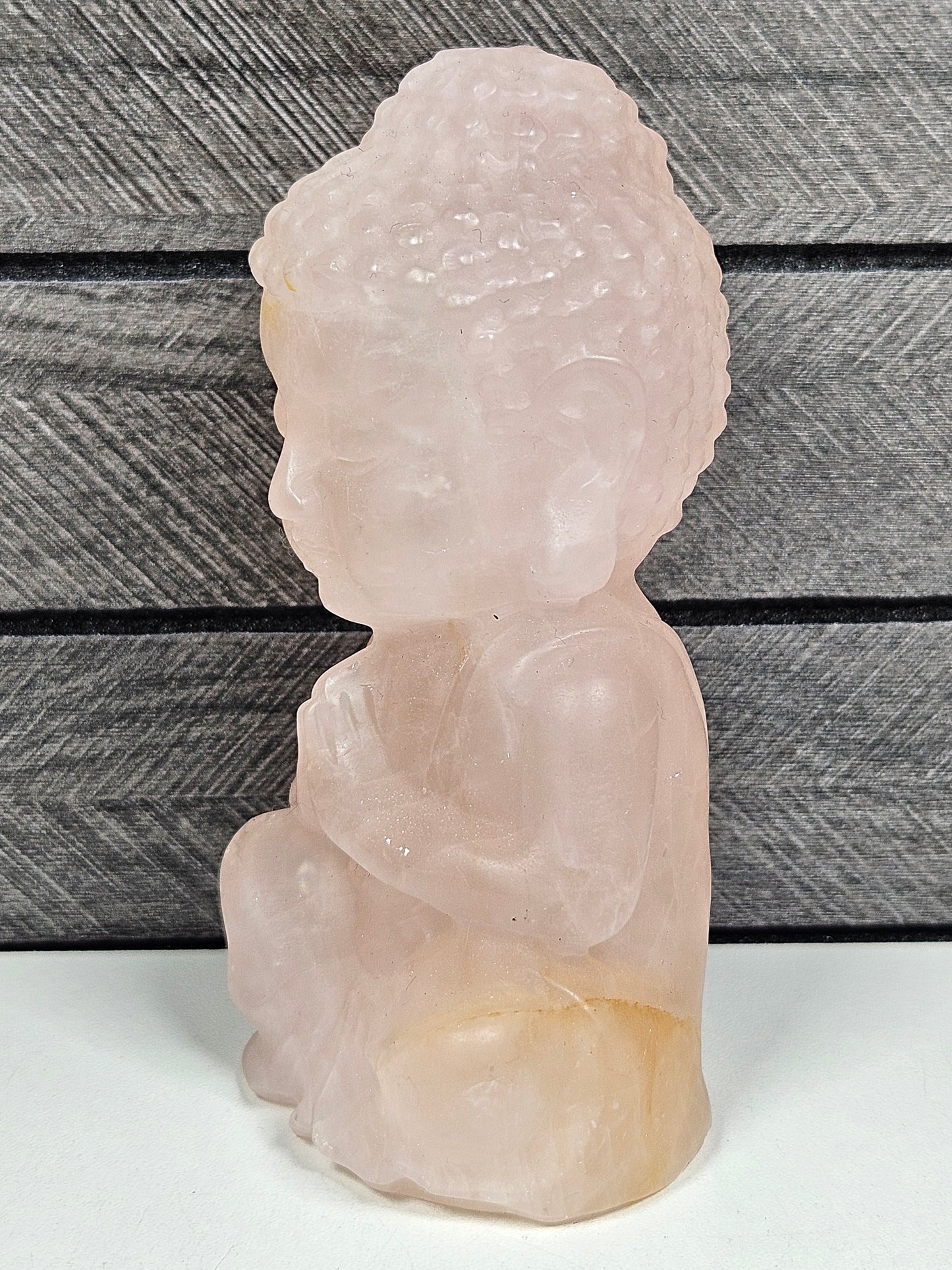 Rozenkwarts Buddha 440 gram