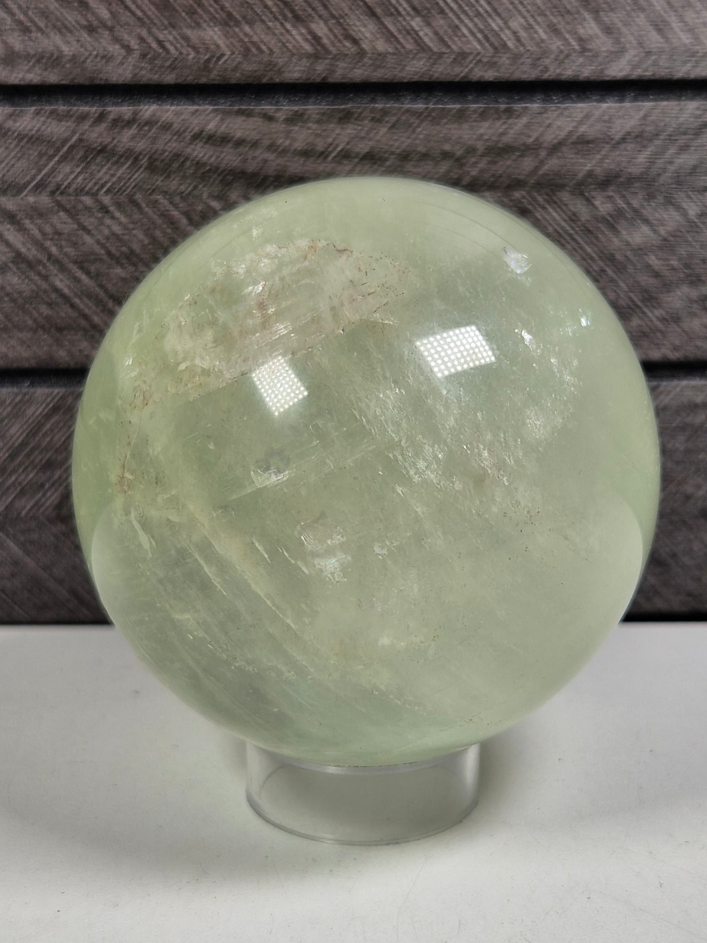 Groene Optisch Calciet bol 620 gram