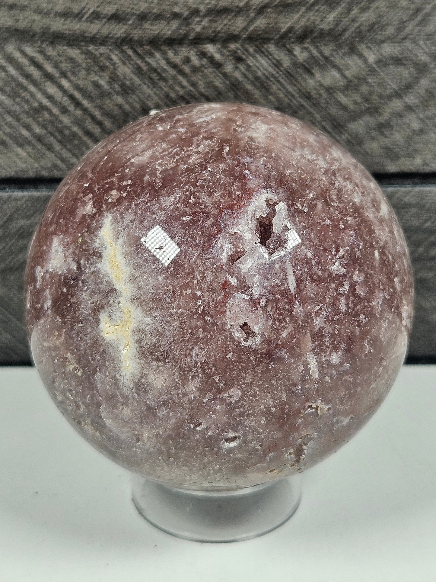 Roze amethist bol 394 gram