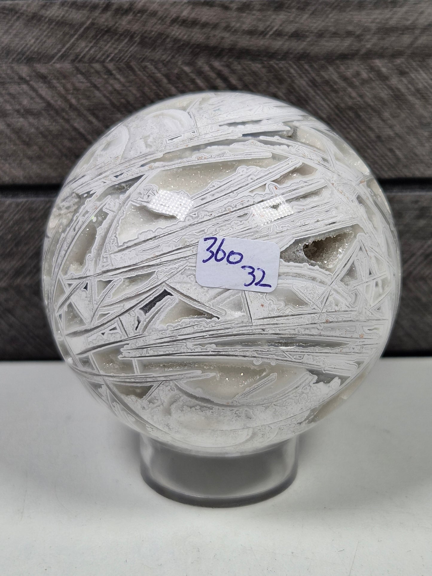 Witte Crazy Lace bol 360 gram