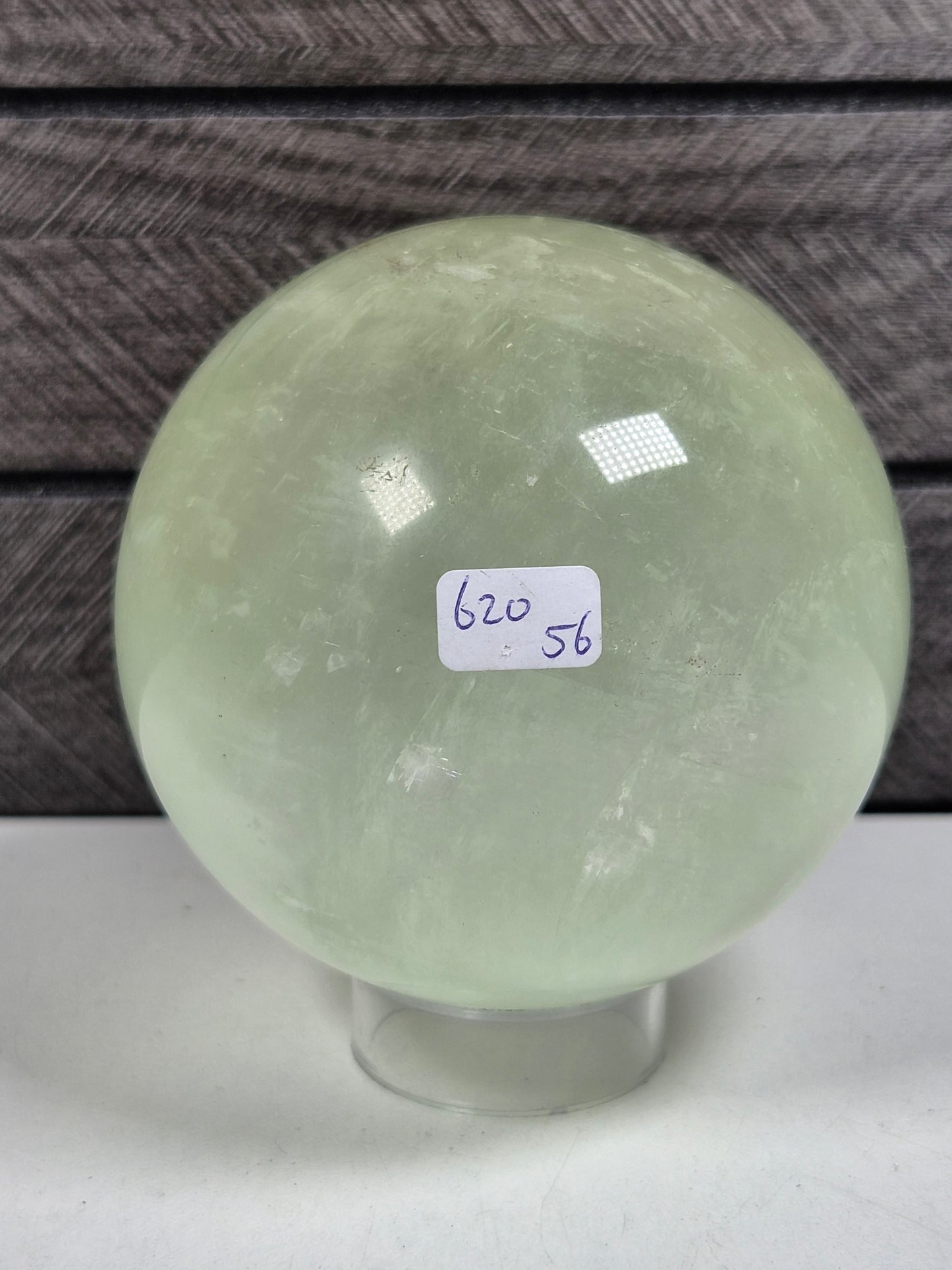 Groene Optisch Calciet bol 620 gram