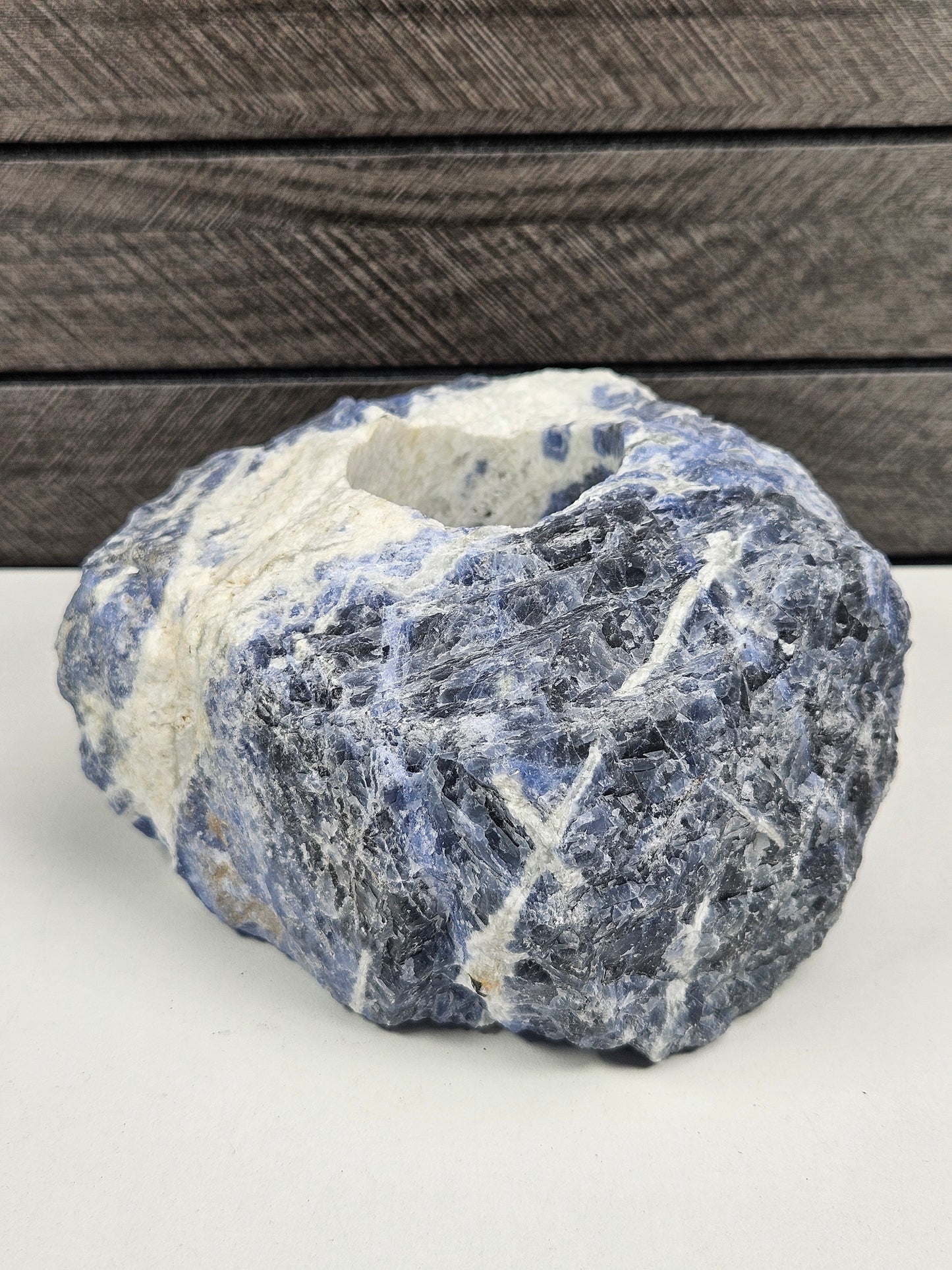 Sodaliet waxinelichthouder