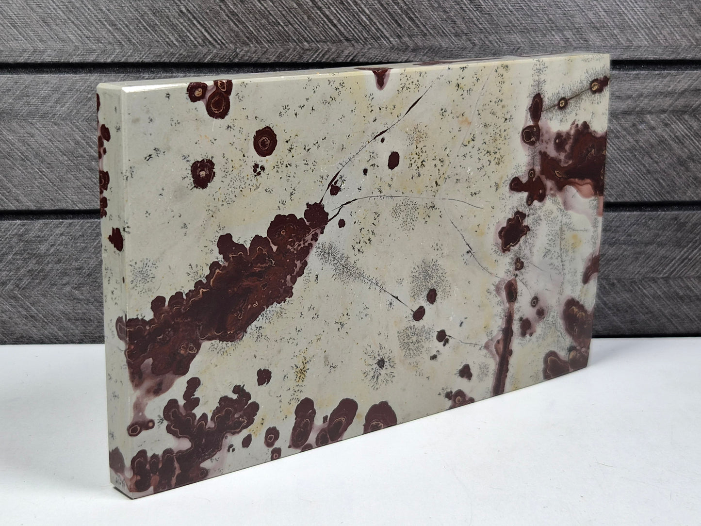 Vlekken Jaspis slab 458 gram