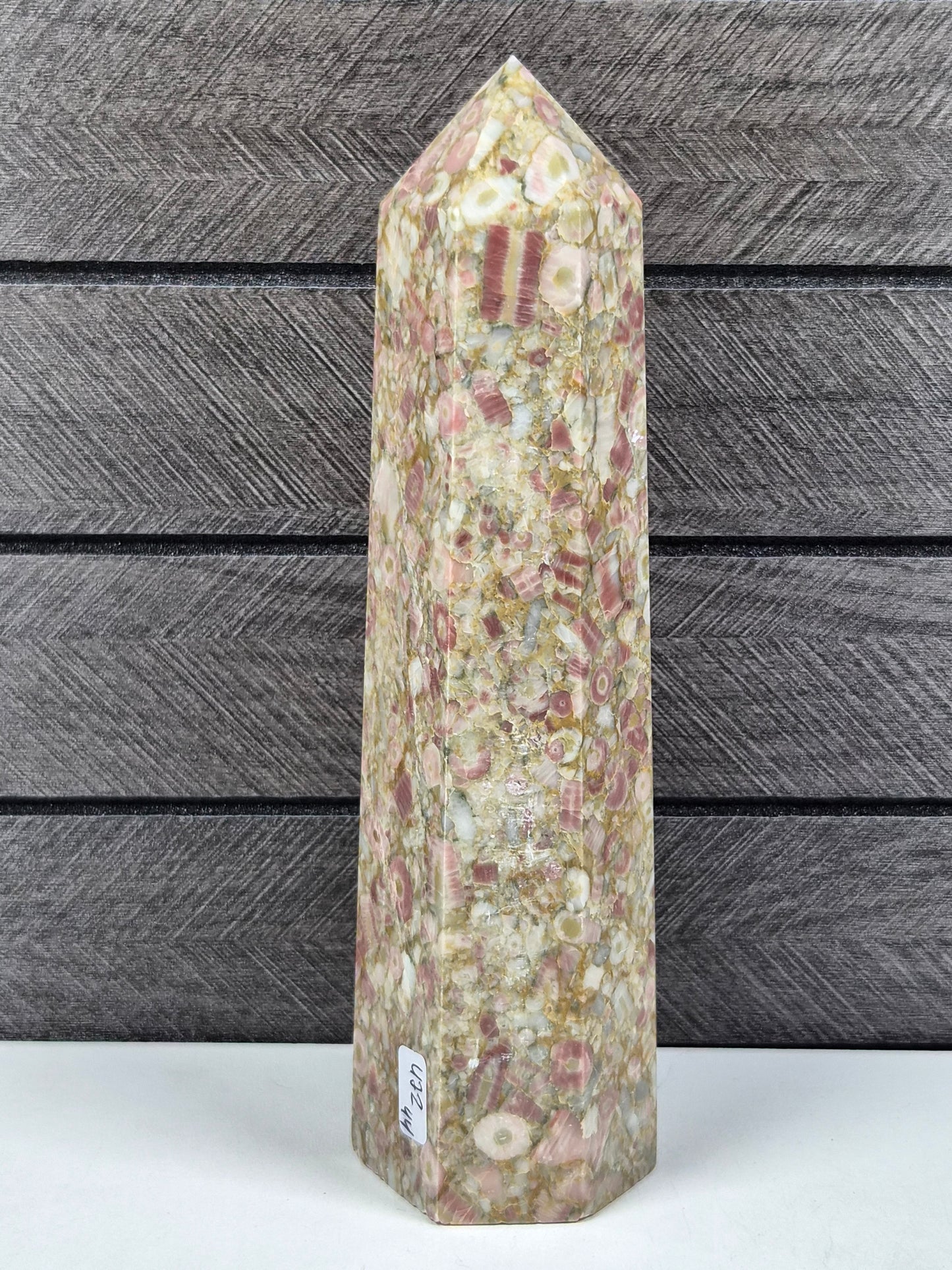 Fossiel Jaspis Toren 472 gram