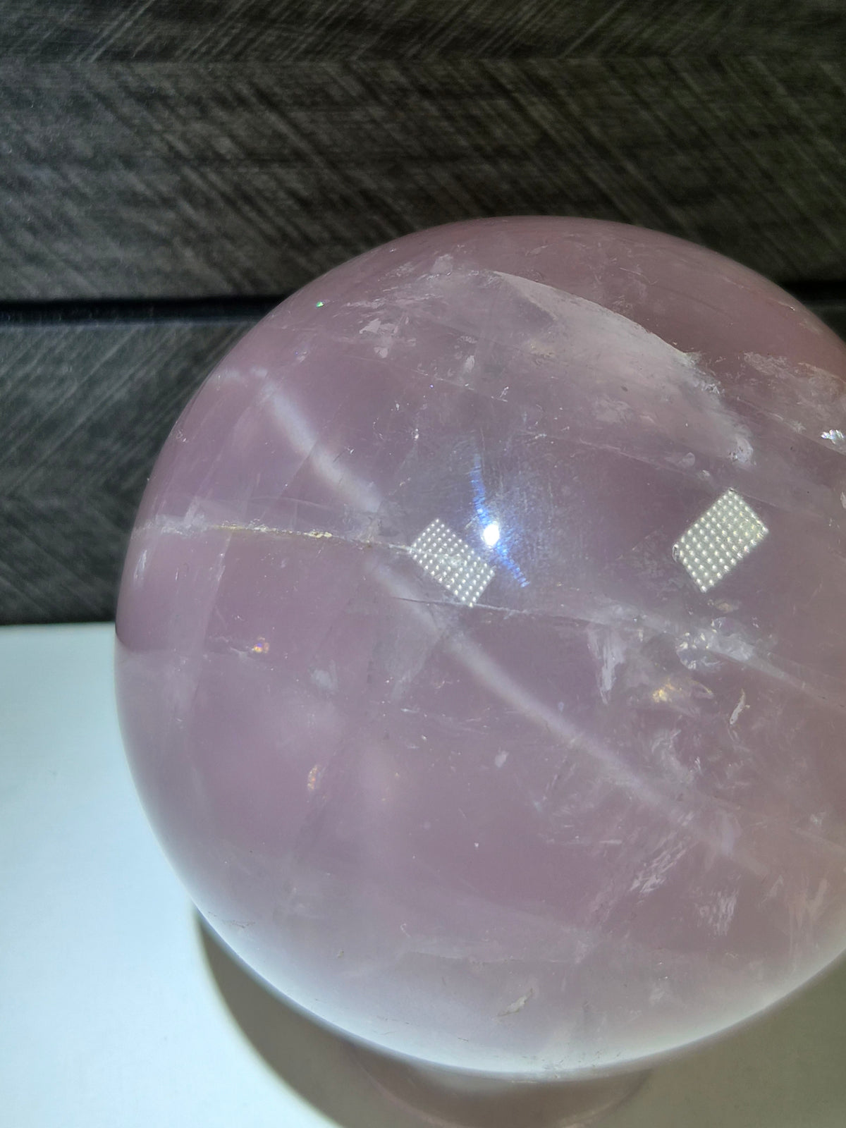 Rozenkwarts met Starflash bol 558 gram
