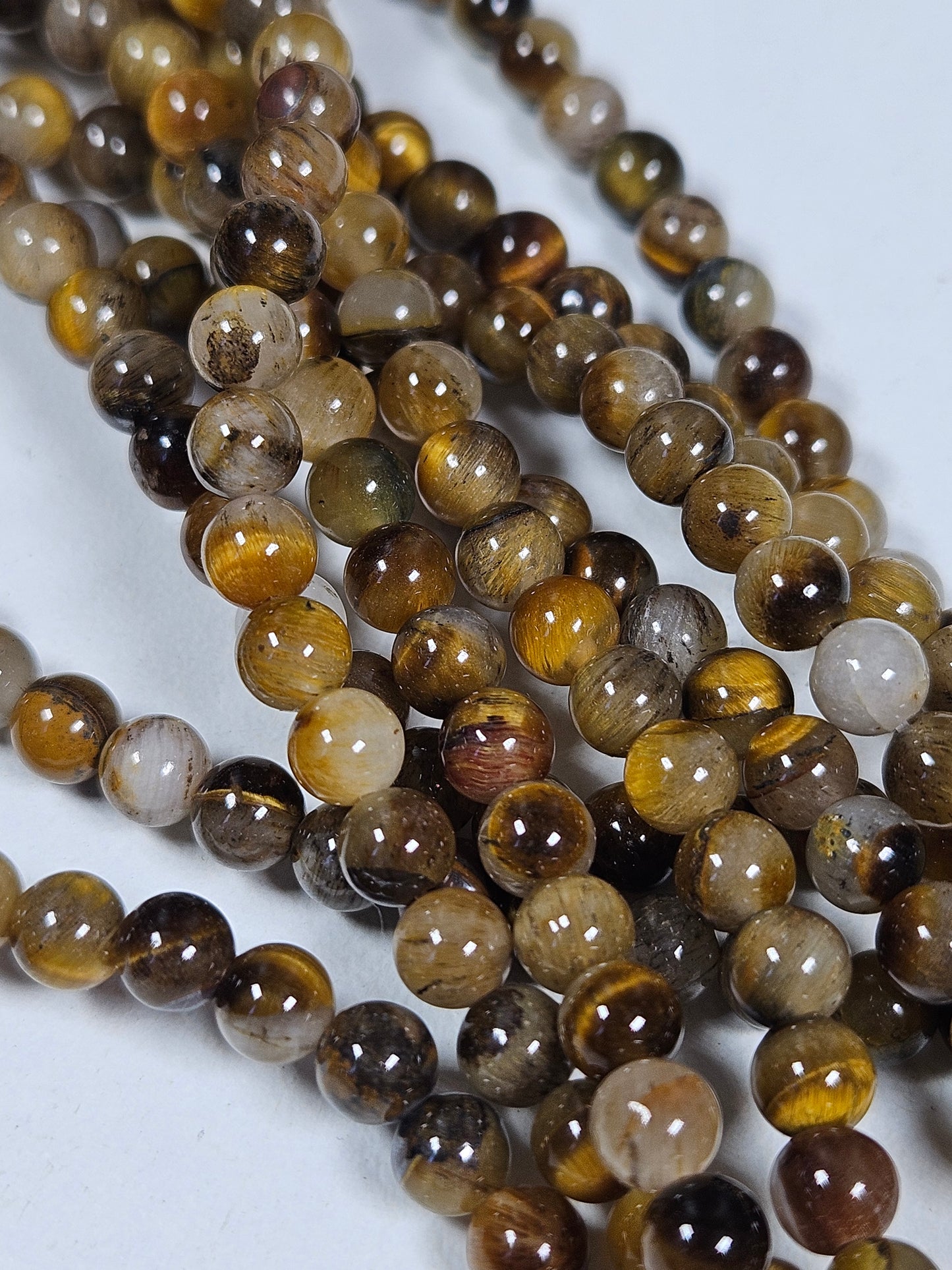 Tijgeroog kralenstreng 4mm