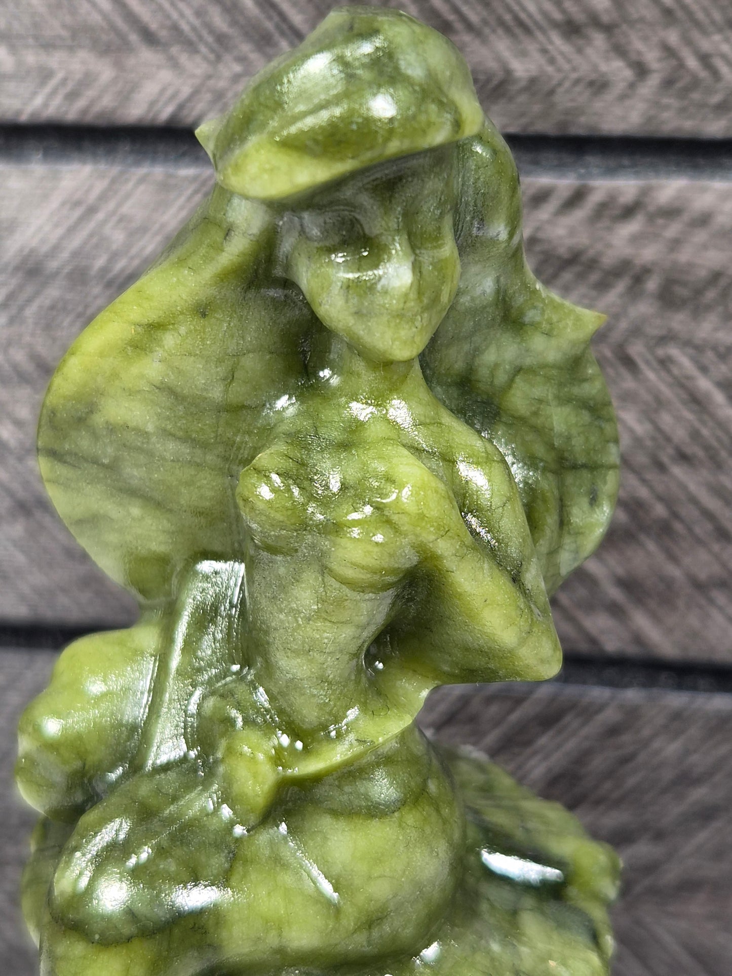 Groene Jade De kleine Zeemeermin 196 gram