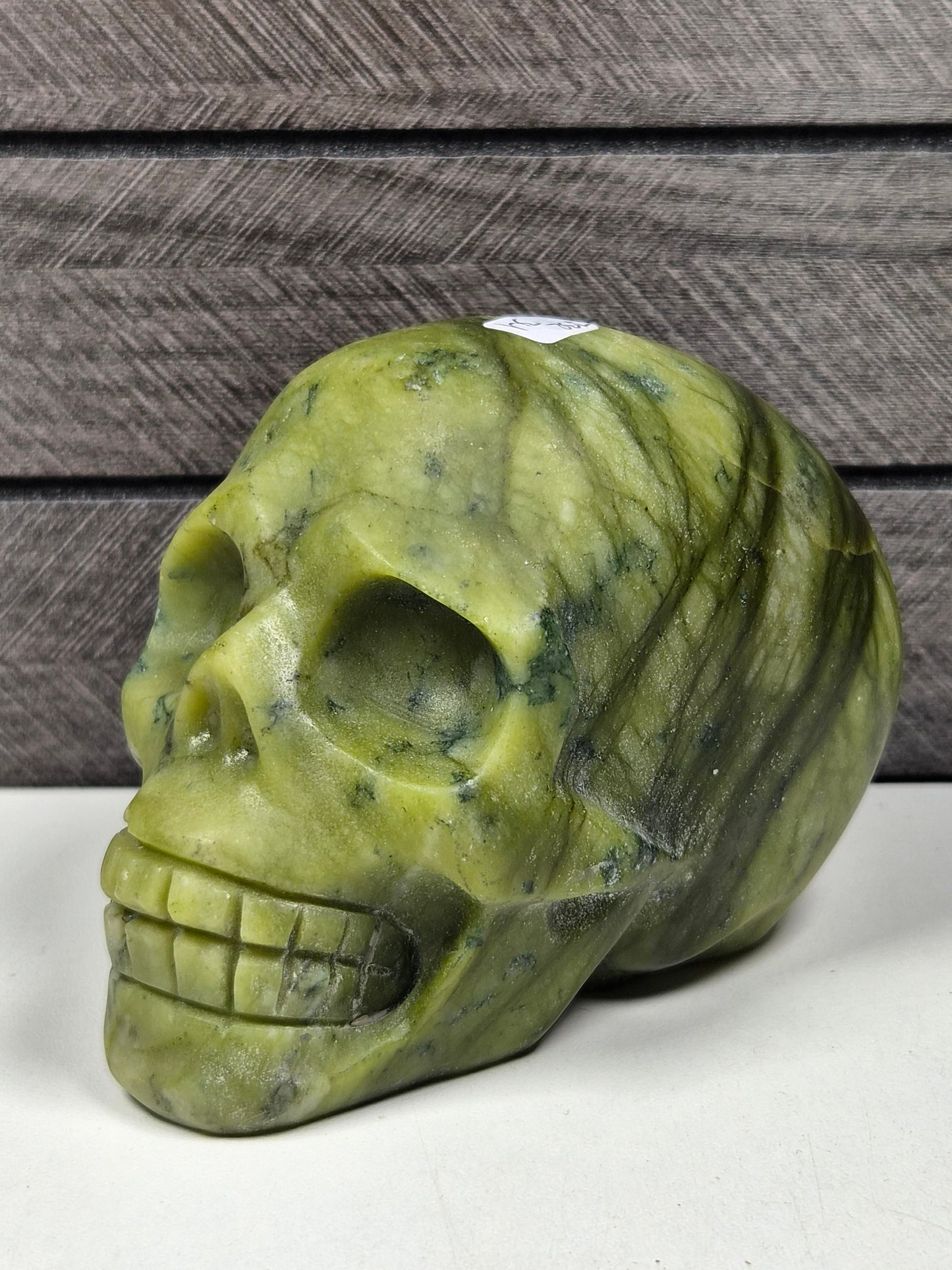 Groene Jade Schedel 732 gram