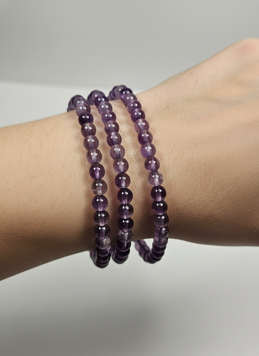 Amethist armband 4mm