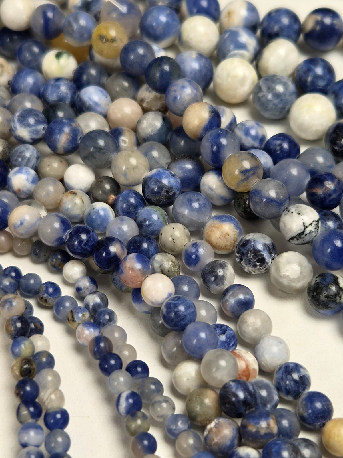 Sodaliet Mix Kralenstreng 4mm