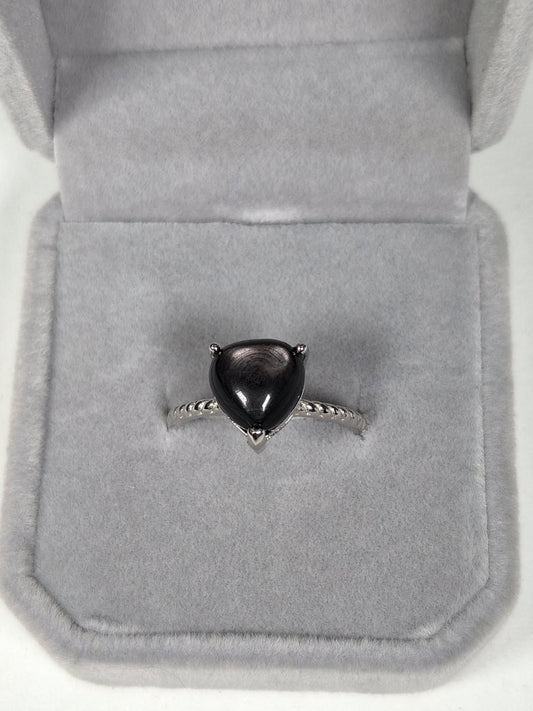 Hypersteen s925 (zilver) verstelbare ring nr13