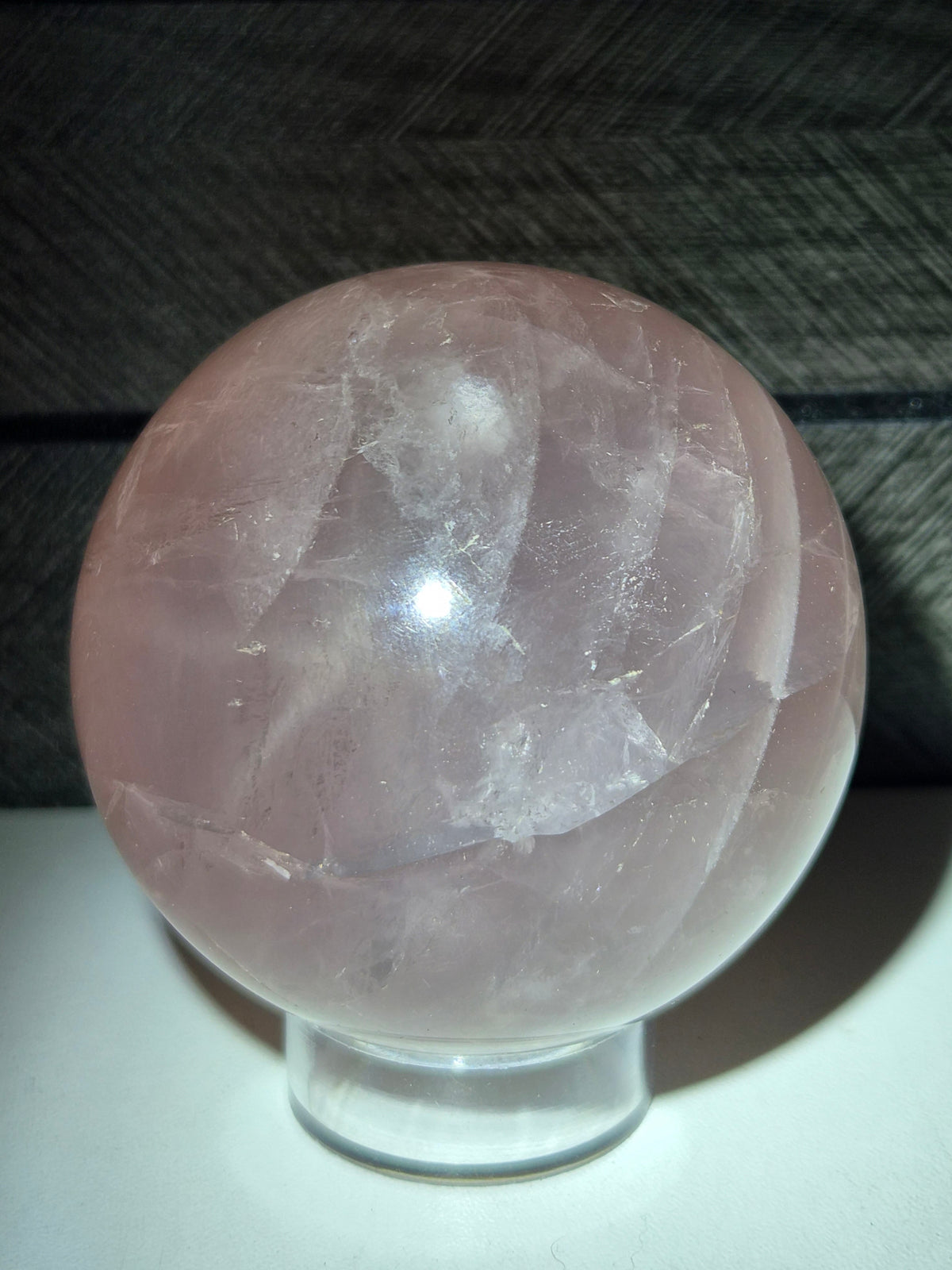 Rozenkwarts met Starflash bol 368 gram