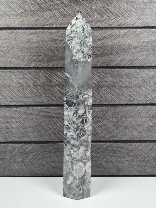 Fossiel Jaspis Toren 344 gram