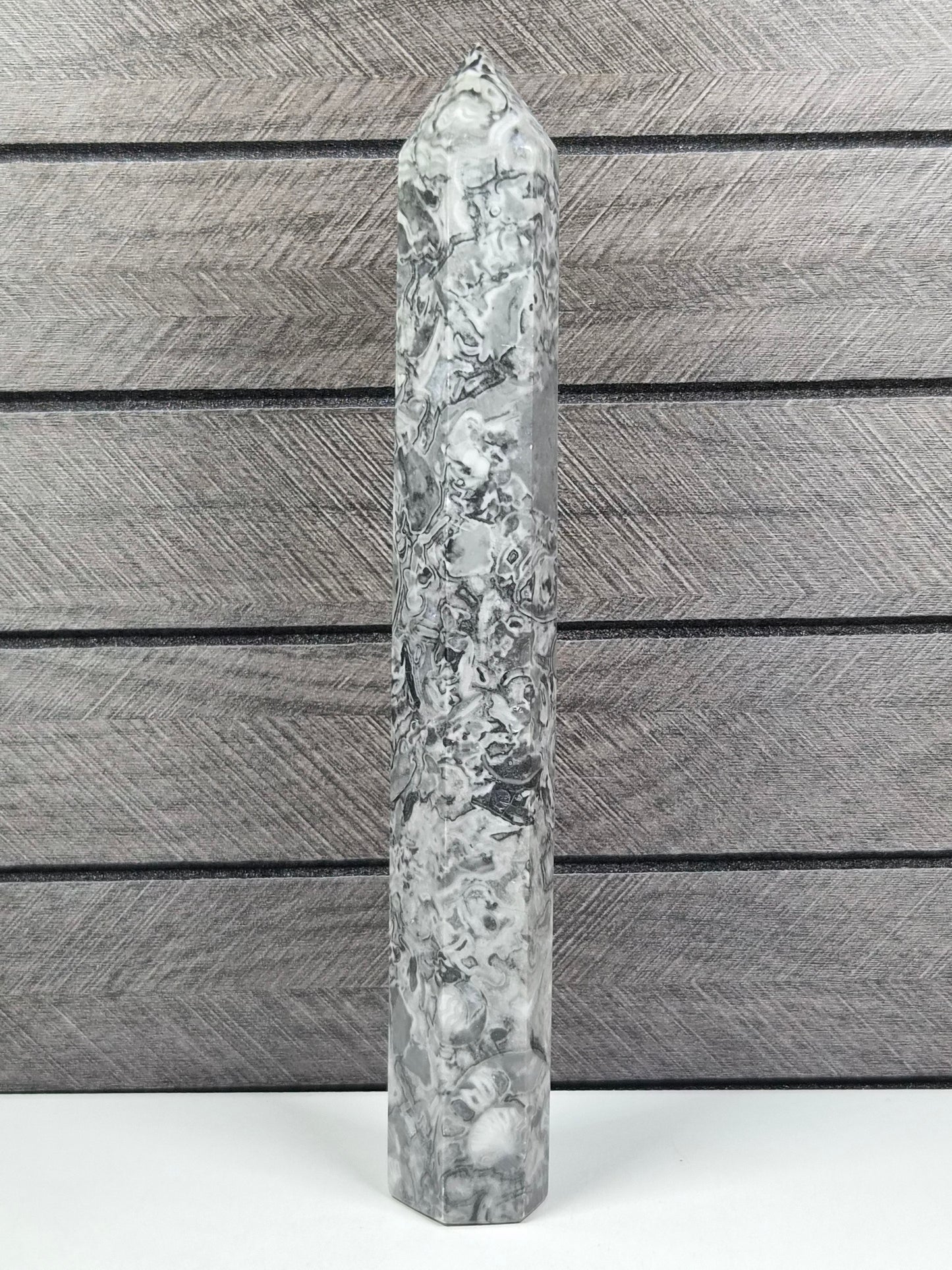 Fossiel Jaspis Toren 266 gram