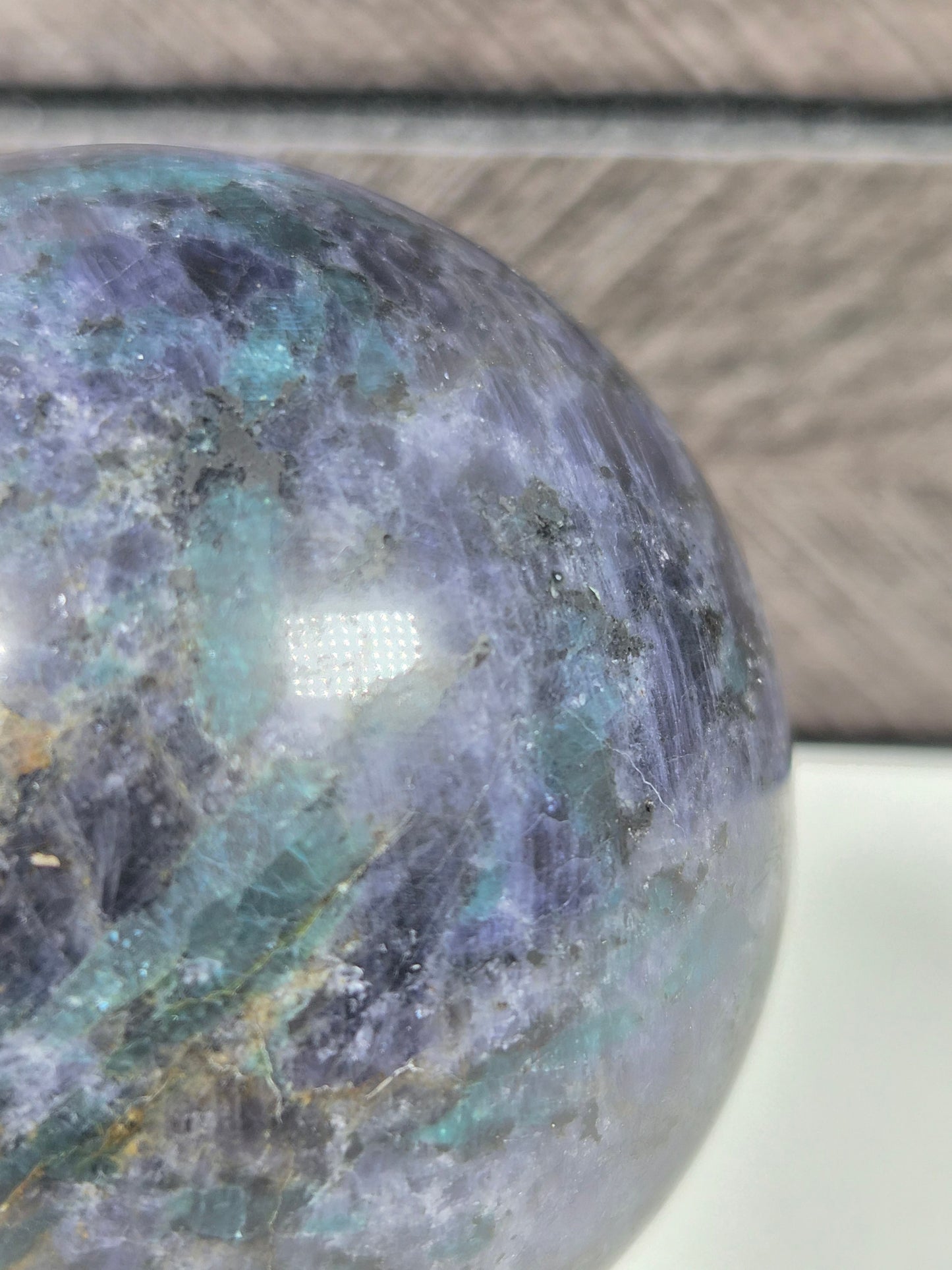 Cordieriet/Blauwe Apatiet bol 232 gram