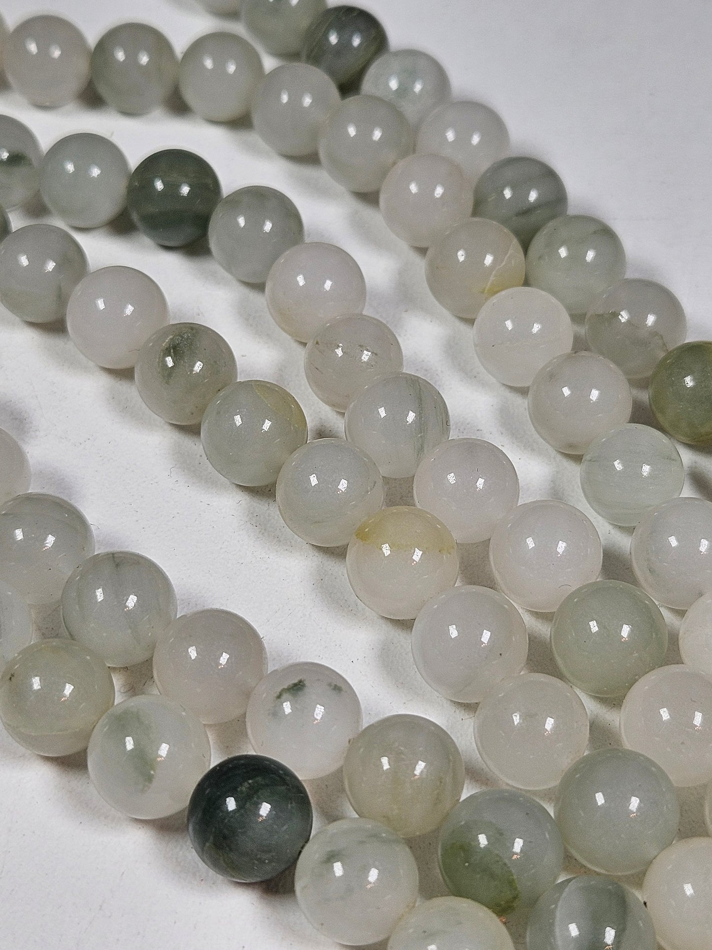 Kiwi Jade kralenstreng 10mm