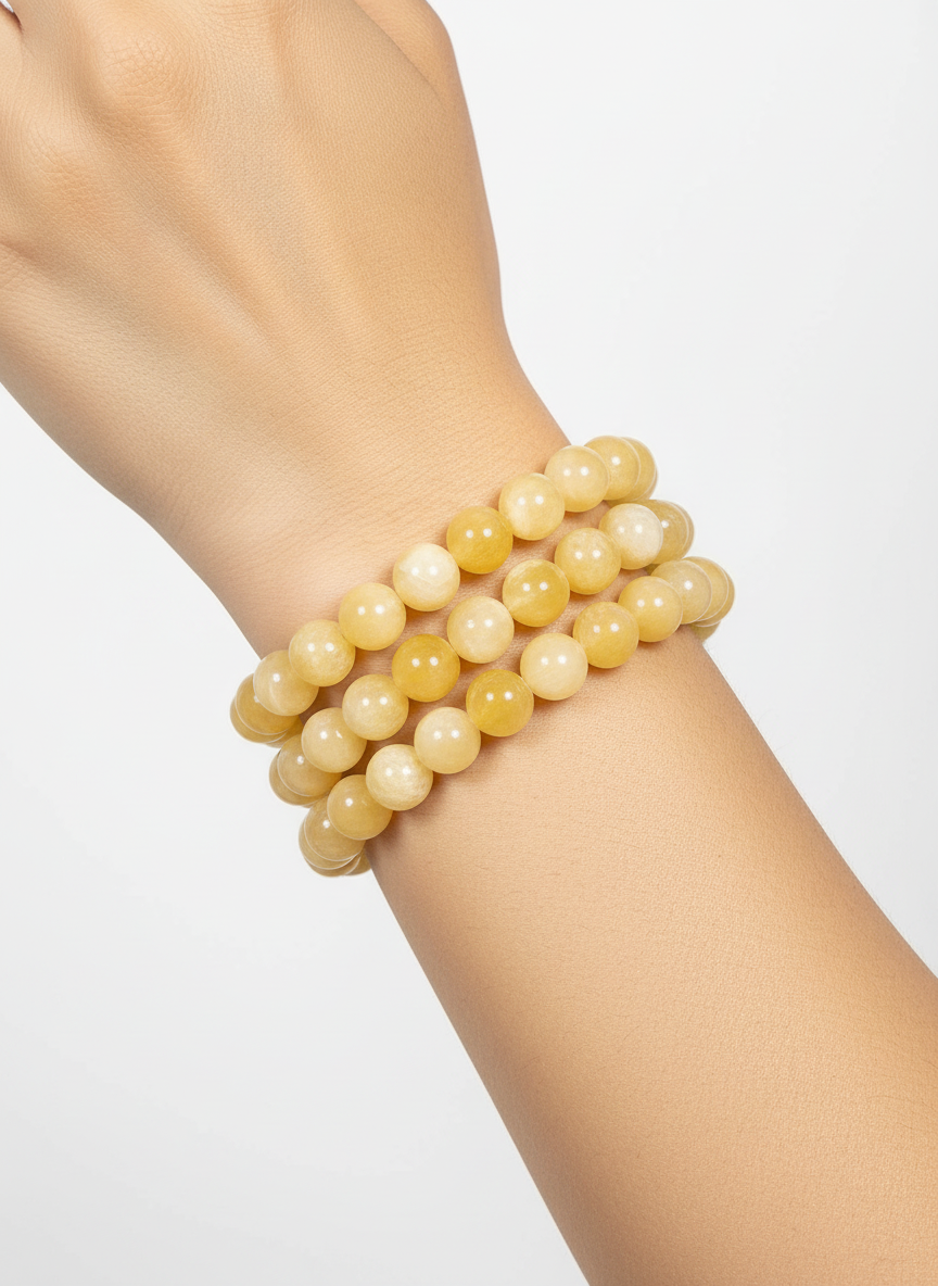 Honigcalcit-Armband 10mm