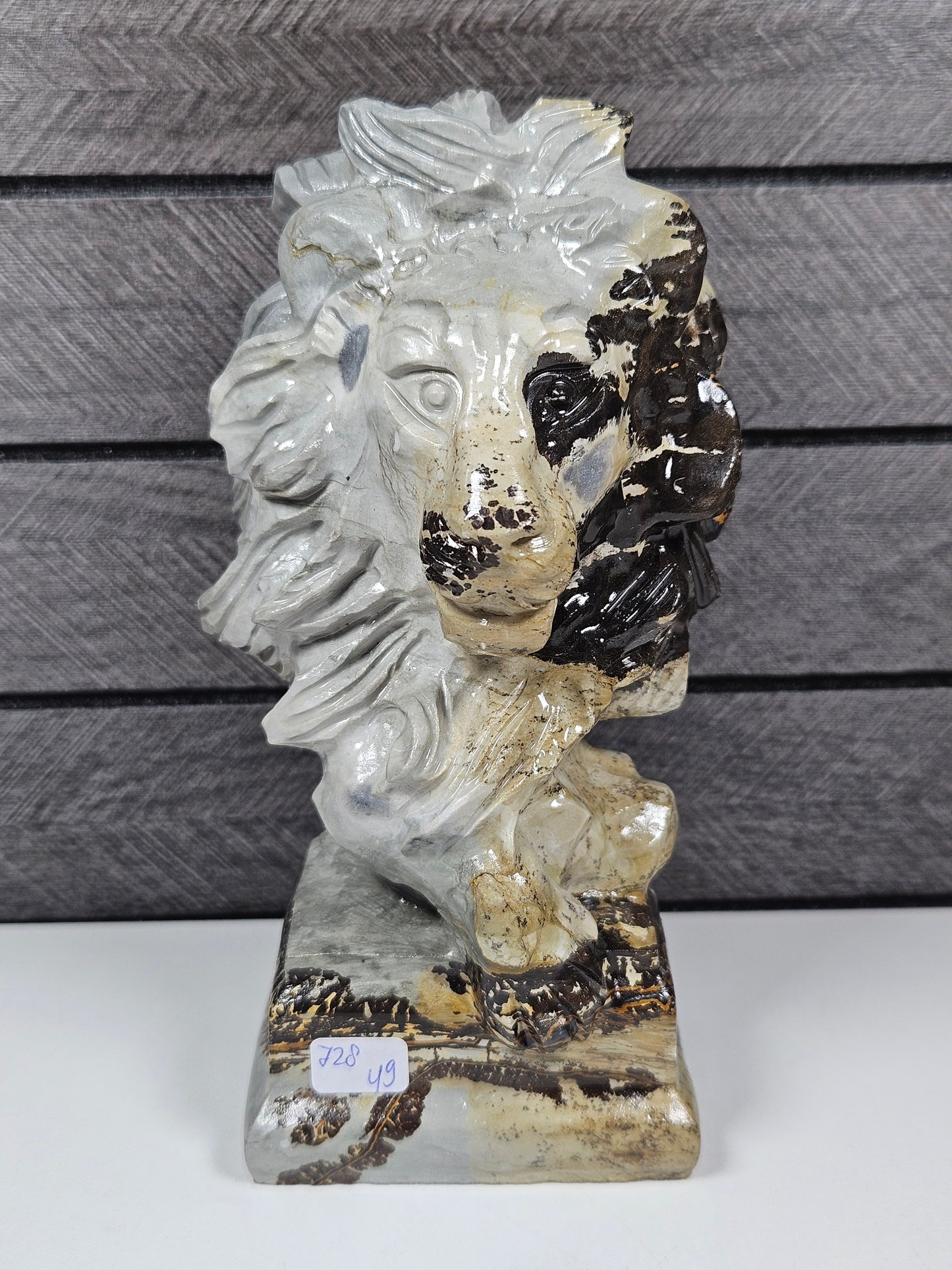 Landschap jaspis Leeuw 728 gram