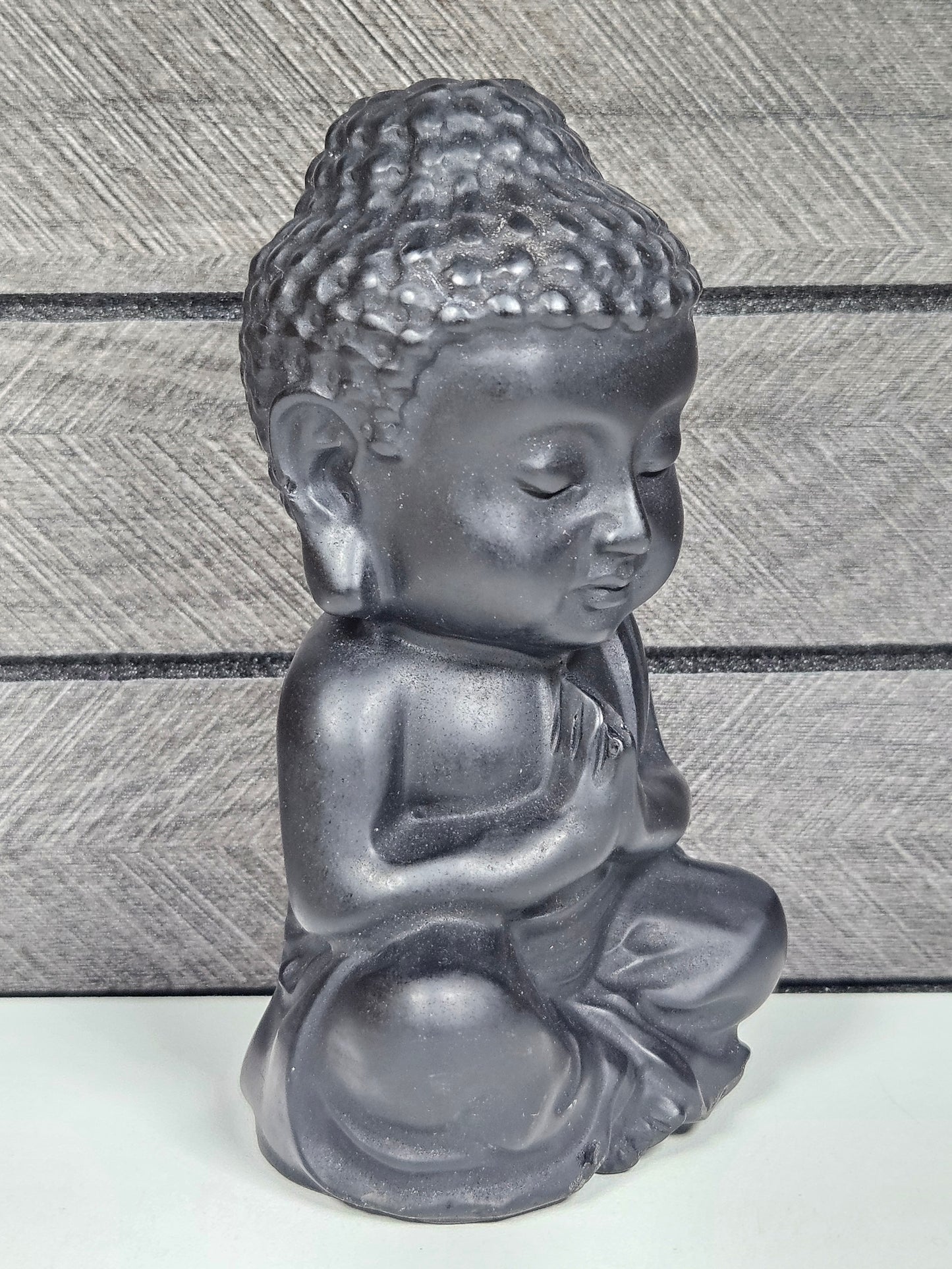 Zwarte Obsidiaan Buddha 380 gram