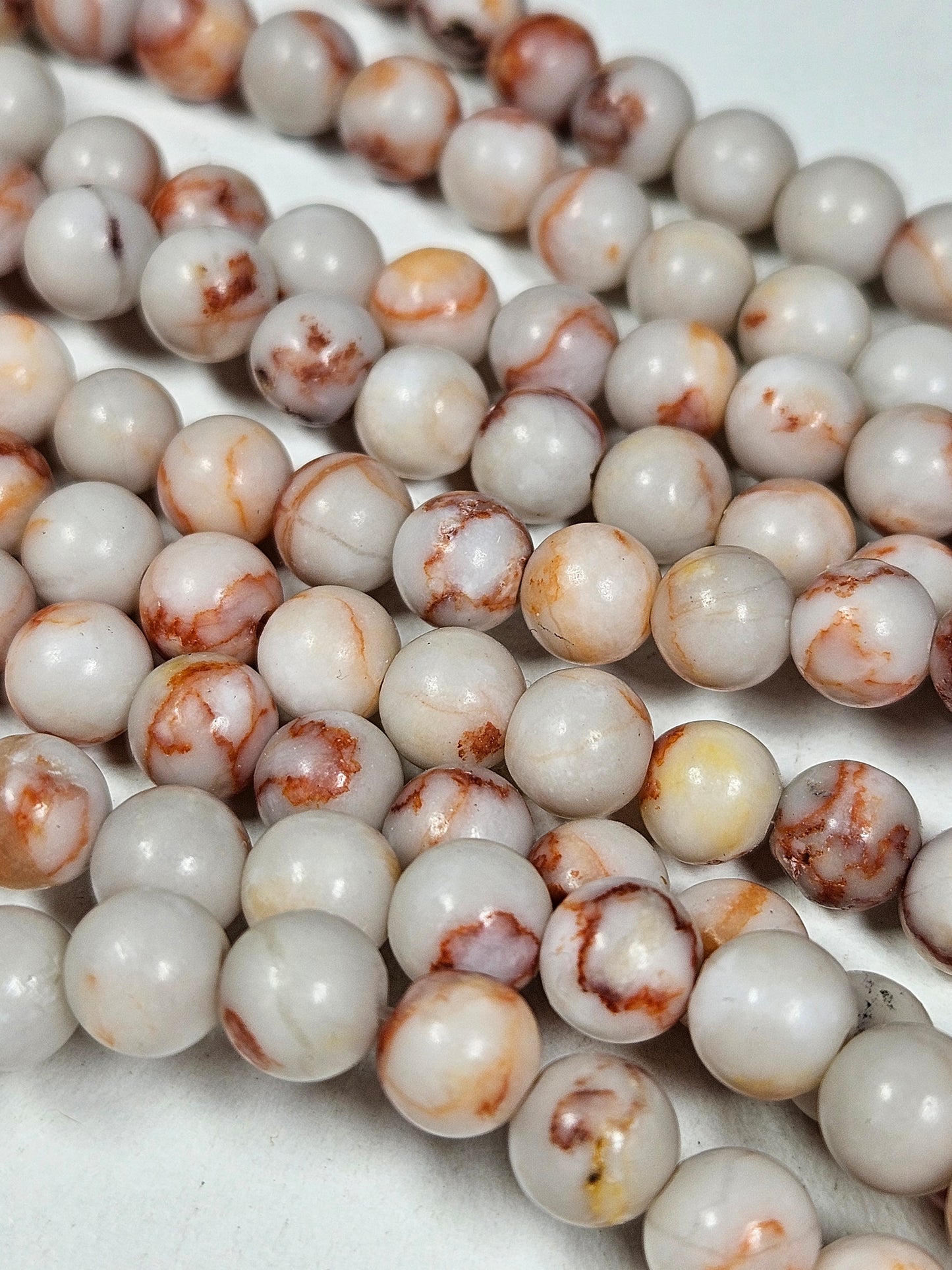 Red vein Jaspis kralenstreng 6mm