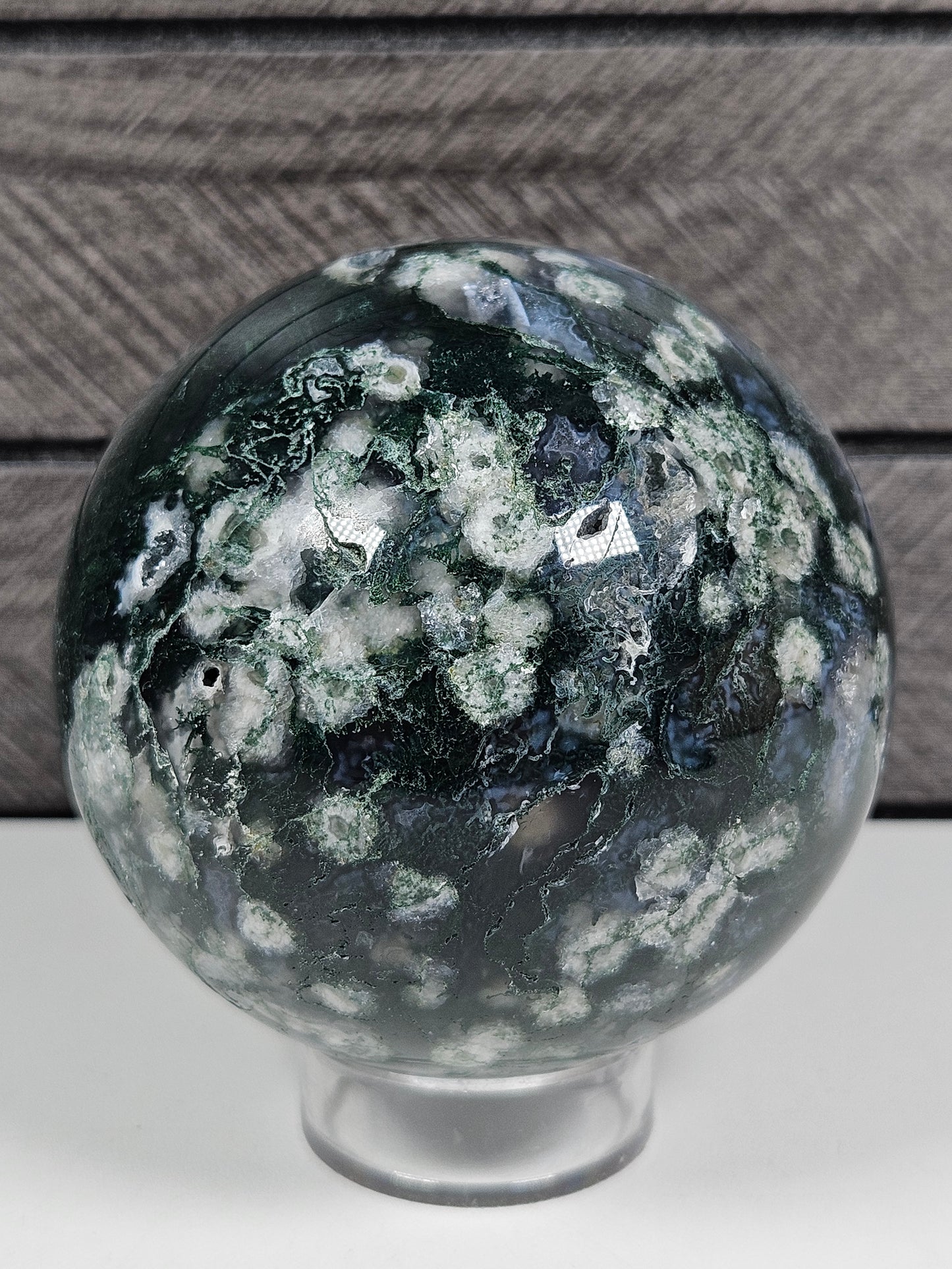 Mosagaat en Calciet bol 468 gram