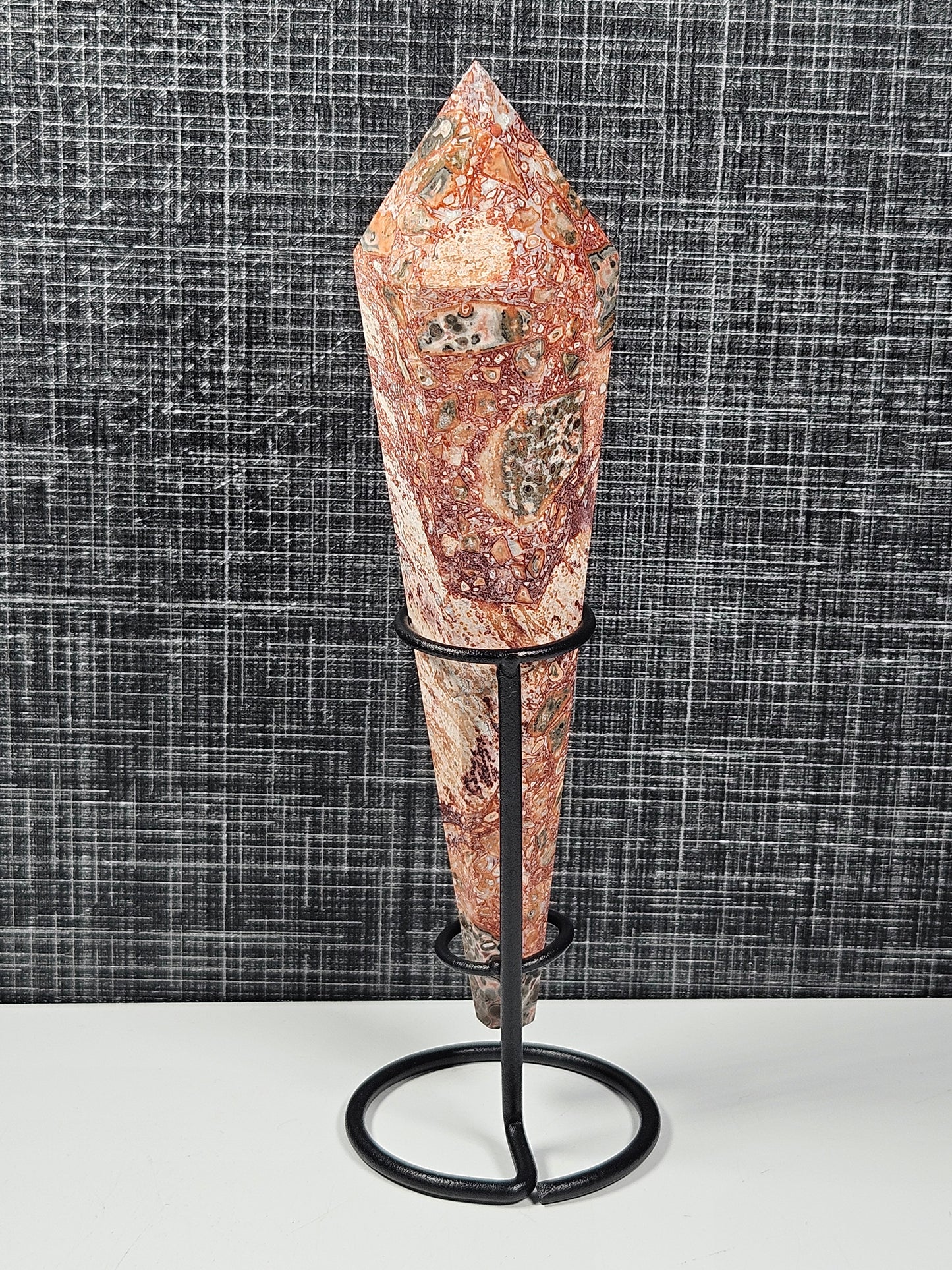 Luipaard jaspis scepter 220 gram