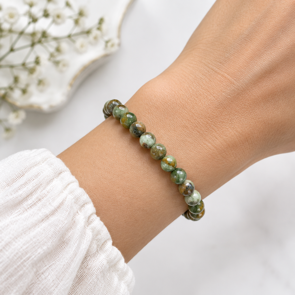 Groene Opaal armband 6mm