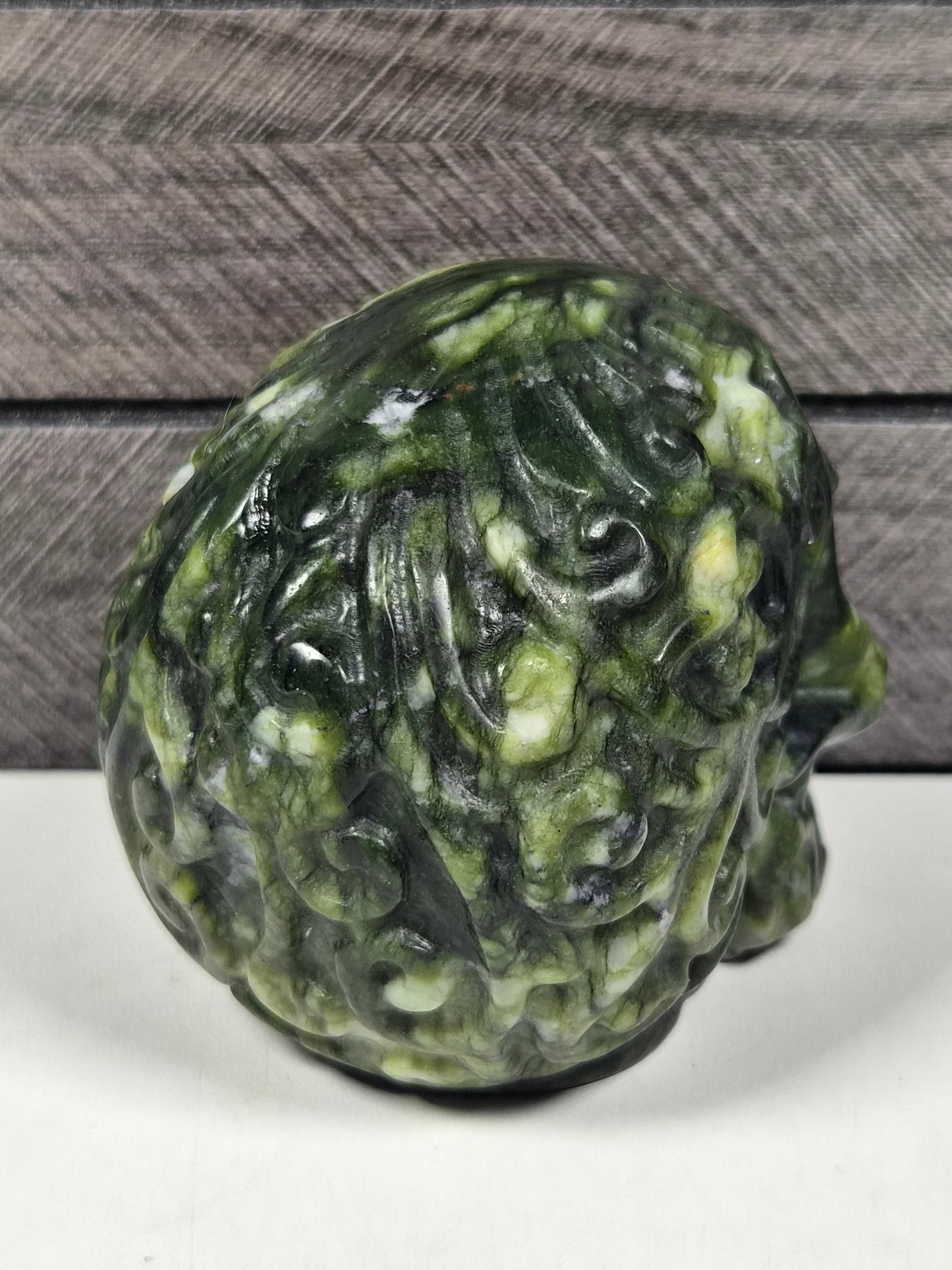 Groene Jade Schedel 475 gram