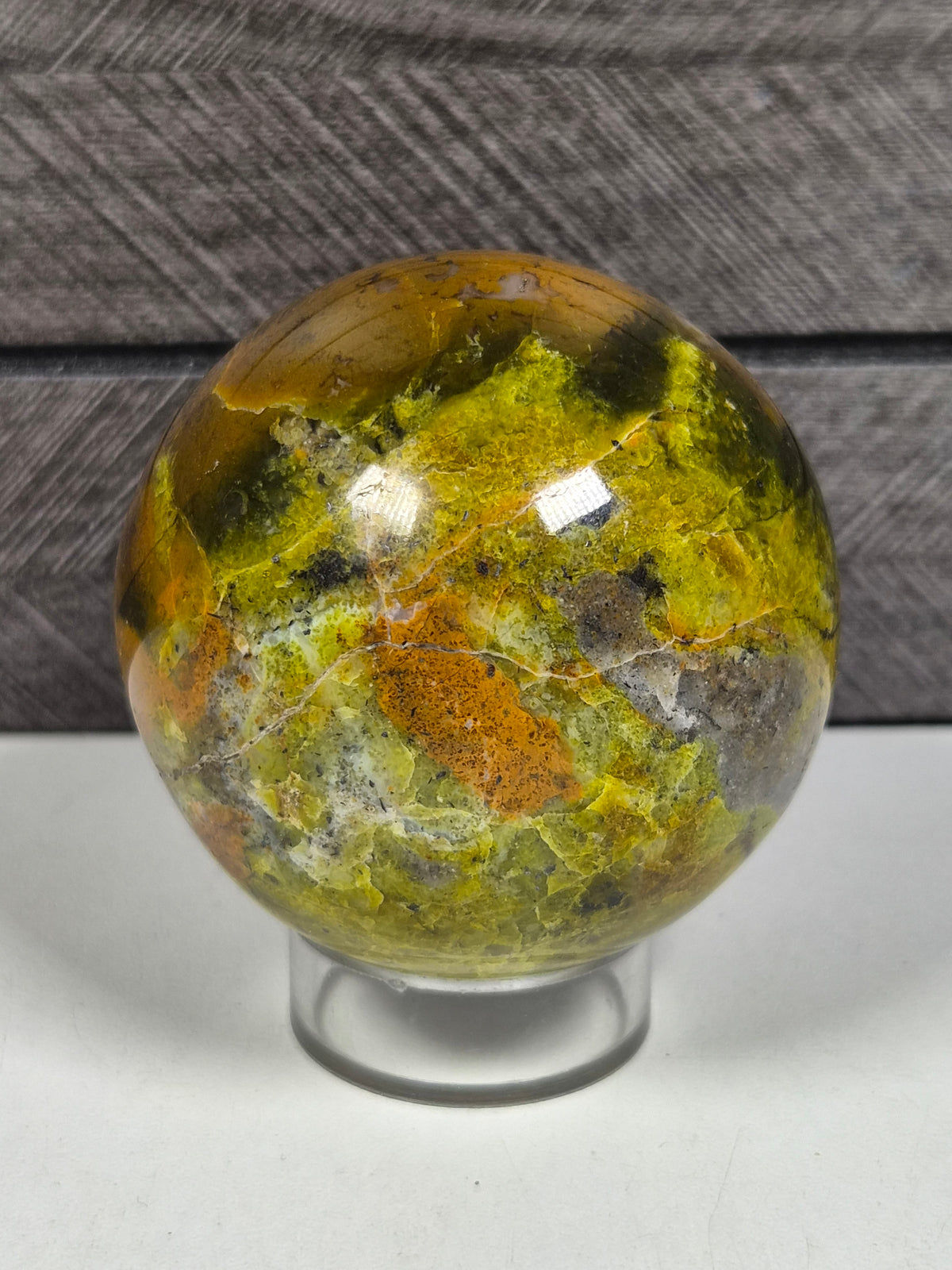 Groene Opaal bol 276 gram