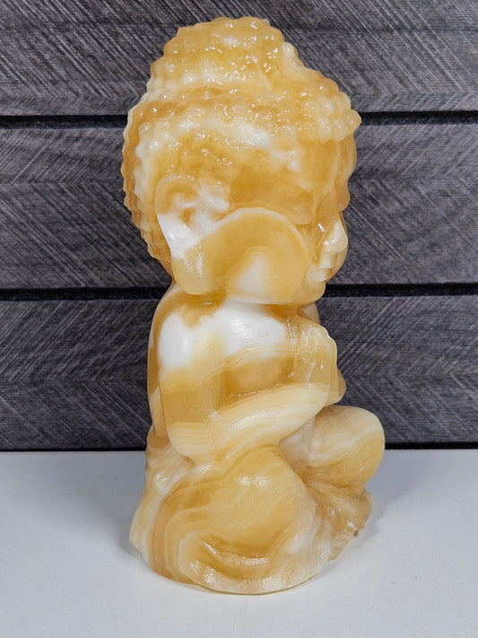 Honing Calciet Buddha 448 gram