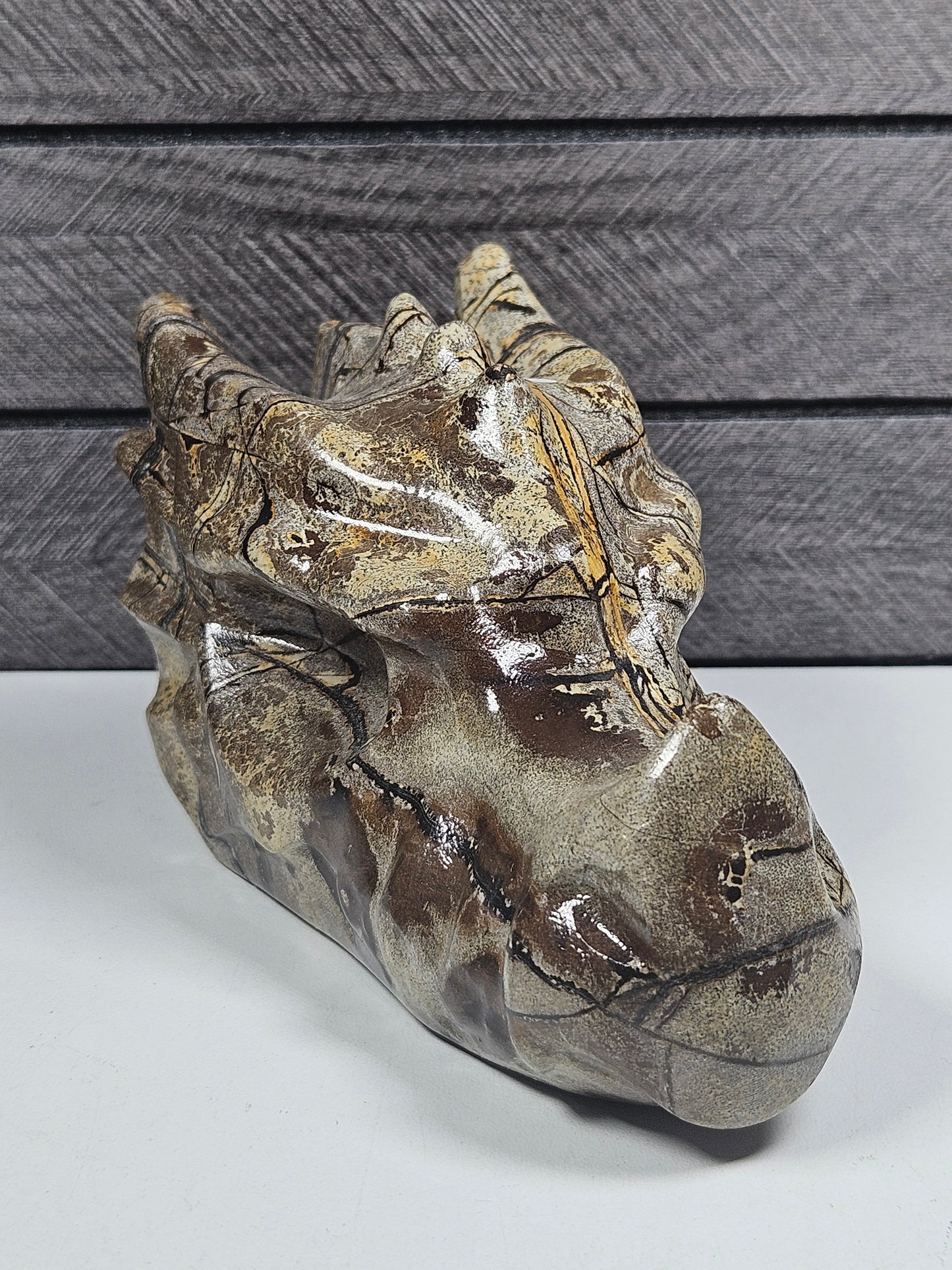 Landschap Jaspis Drakenkop 680 gram