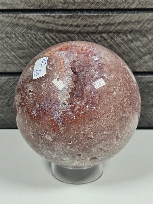 Roze amethist bol 502 gram