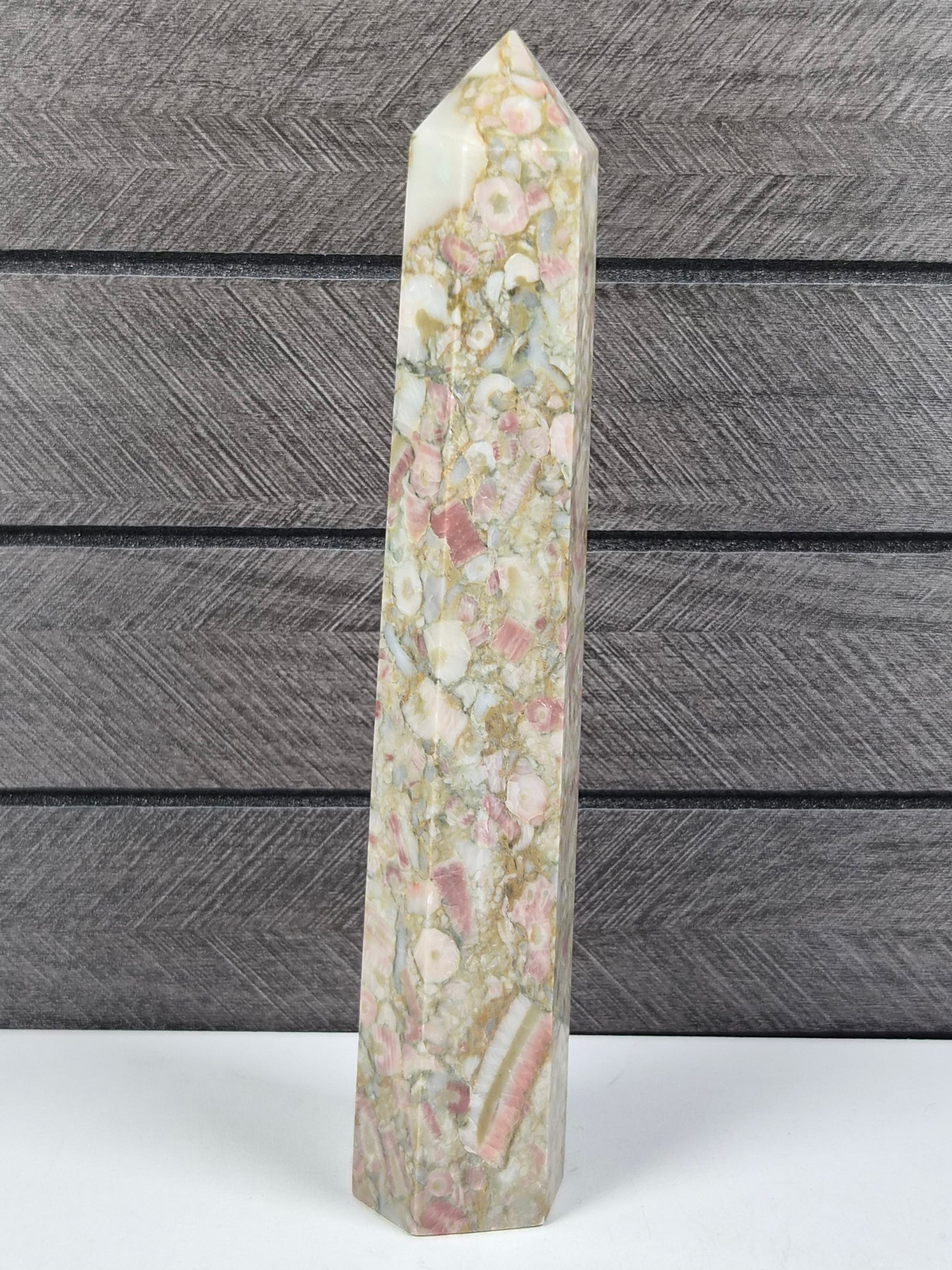 Fossiel Jaspis Toren 264 gram