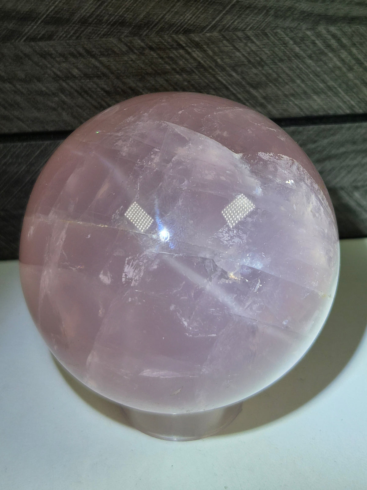 Rozenkwarts met Starflash bol 558 gram